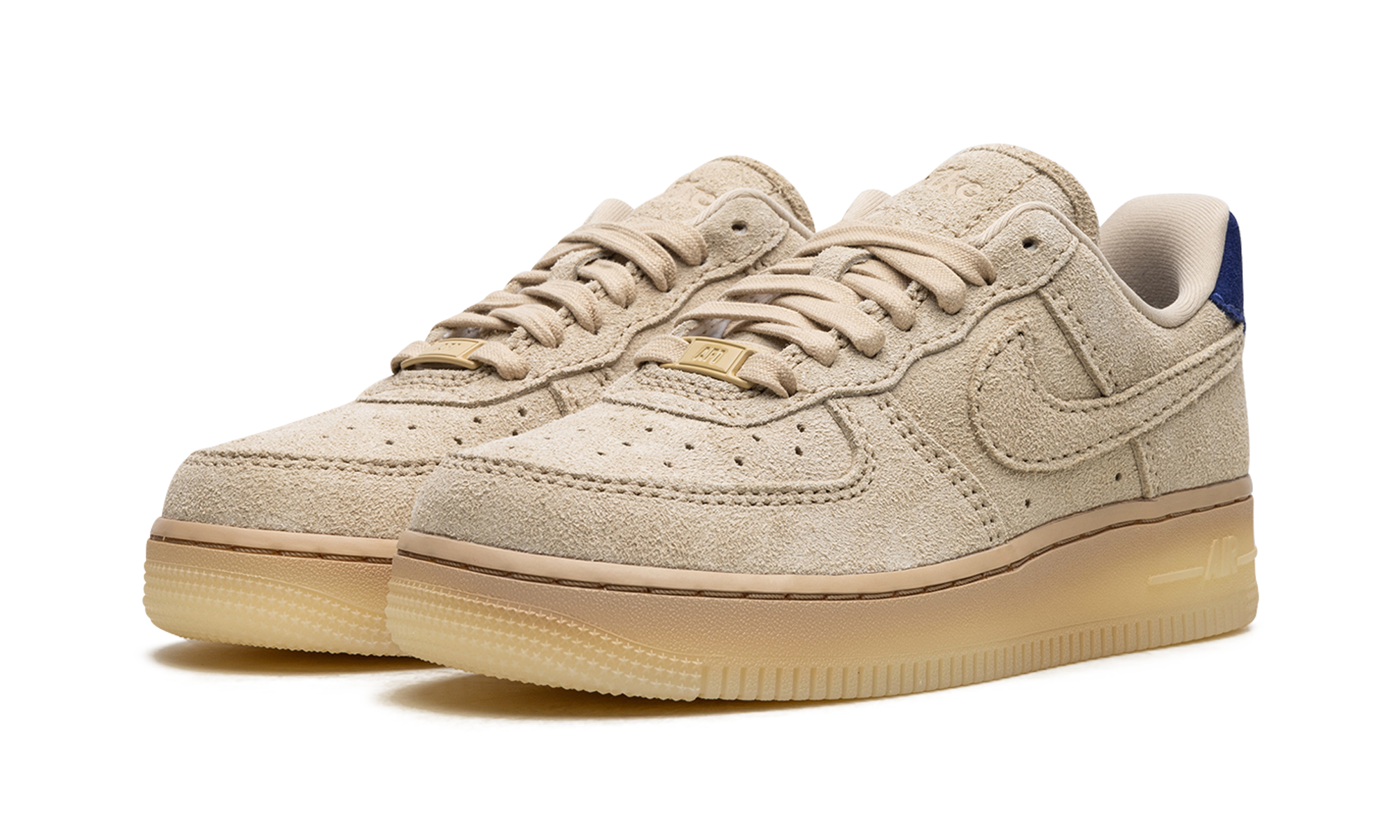 nike air force 1 low 07 lx grain deep royal blue women s+FN7202-224+diagnol left view
