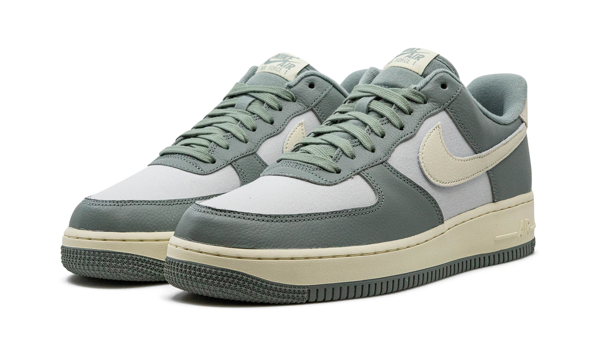 nike air force 1 low 07 lx mica green coconut milk+DV7186-300+diagnol left view