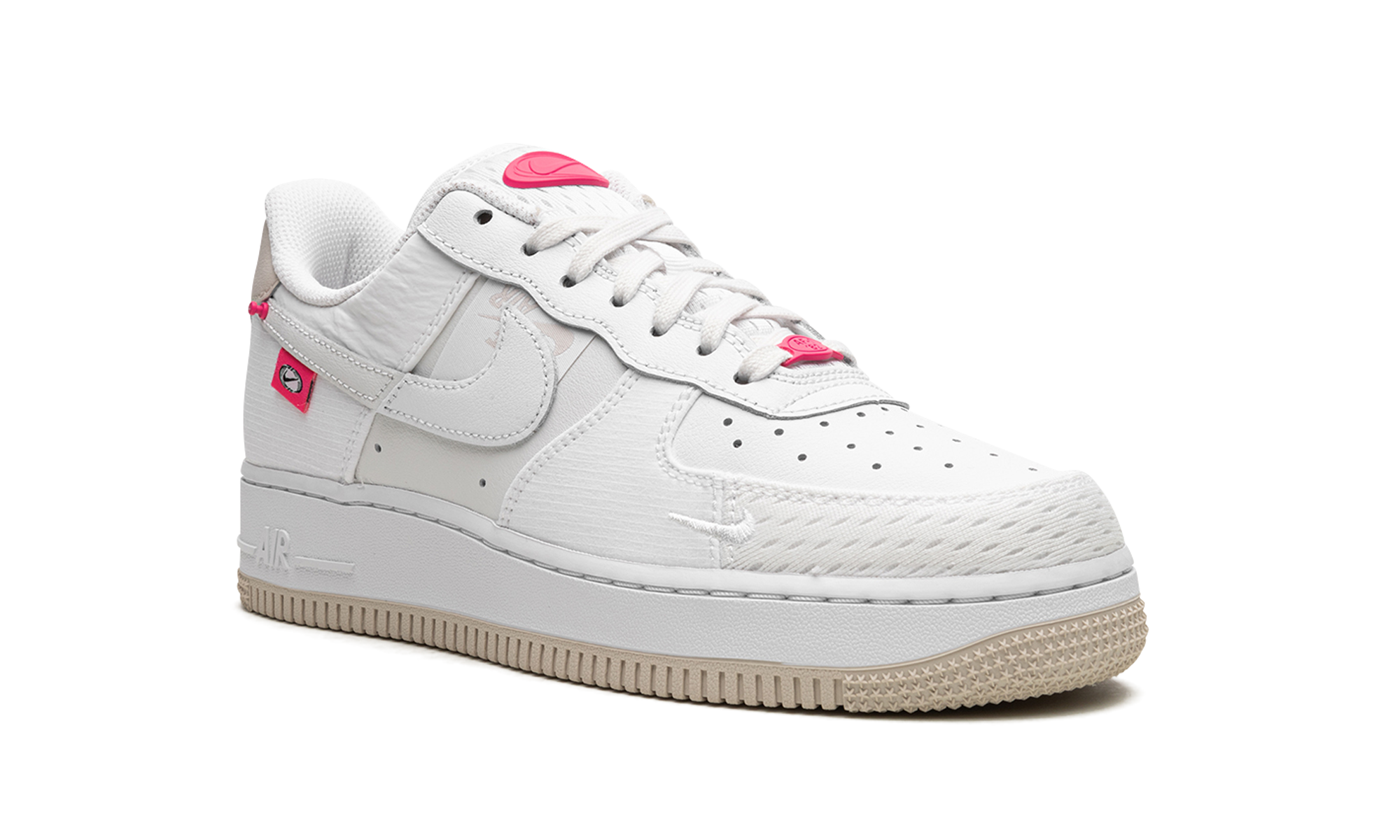 nike air force 1 low 07 lx pink bling women s+DX6061-111+diagnol right view