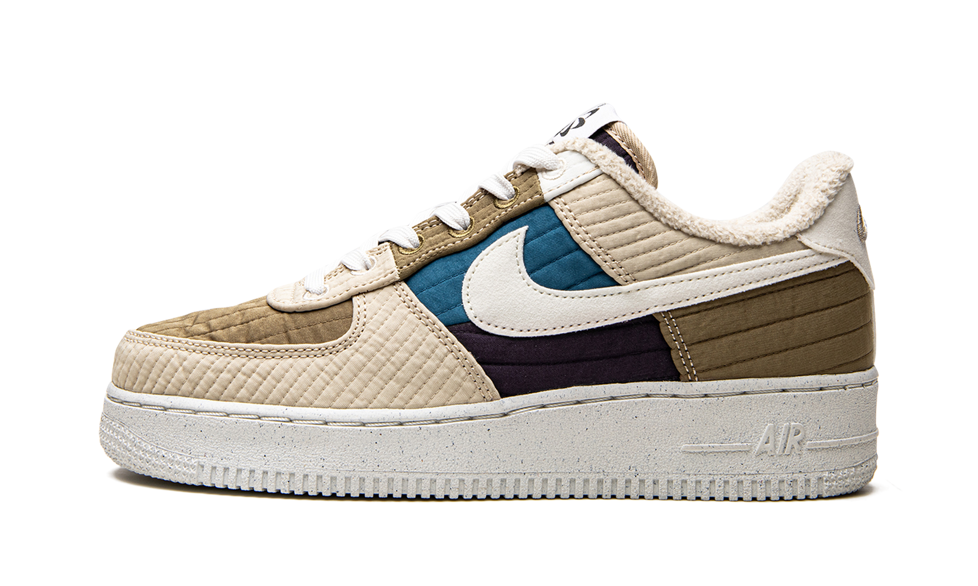 nike air force 1 low 07 lx toasty brown kelp sail rattan cave purple+DC8744-301+diagnol right view 1