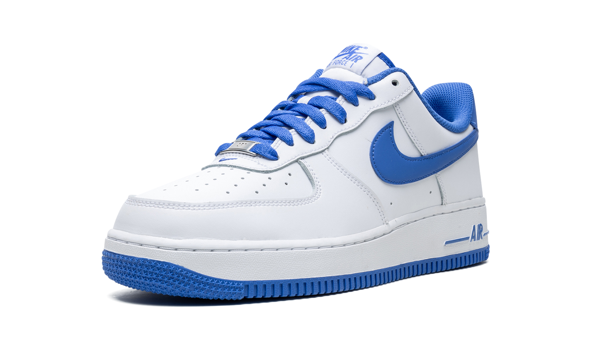 nike air force 1 low 07 medium blue+DH7561-104+left diagnol single view