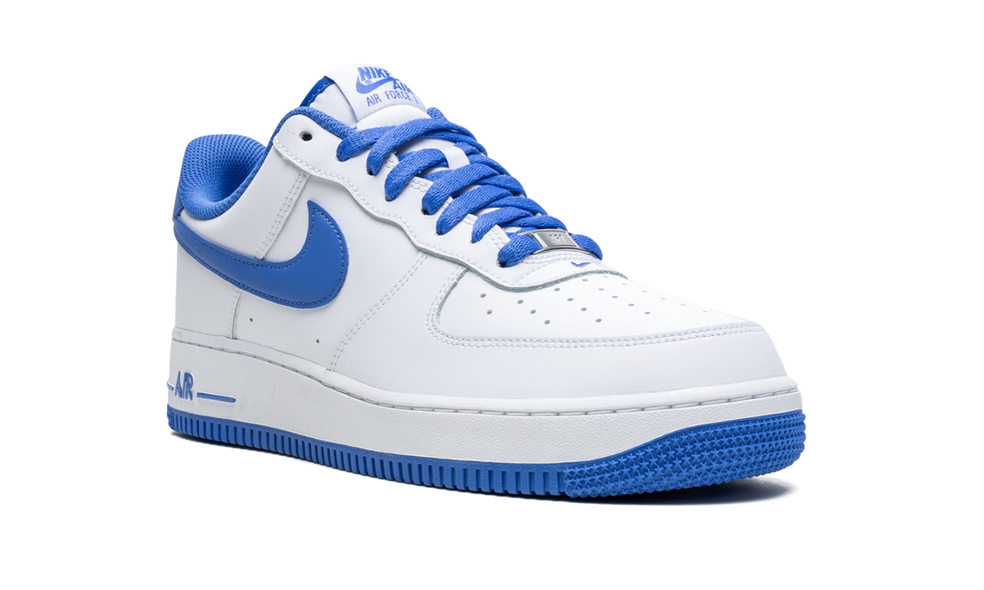 nike air force 1 low 07 medium blue+DH7561-104+diagnol right view