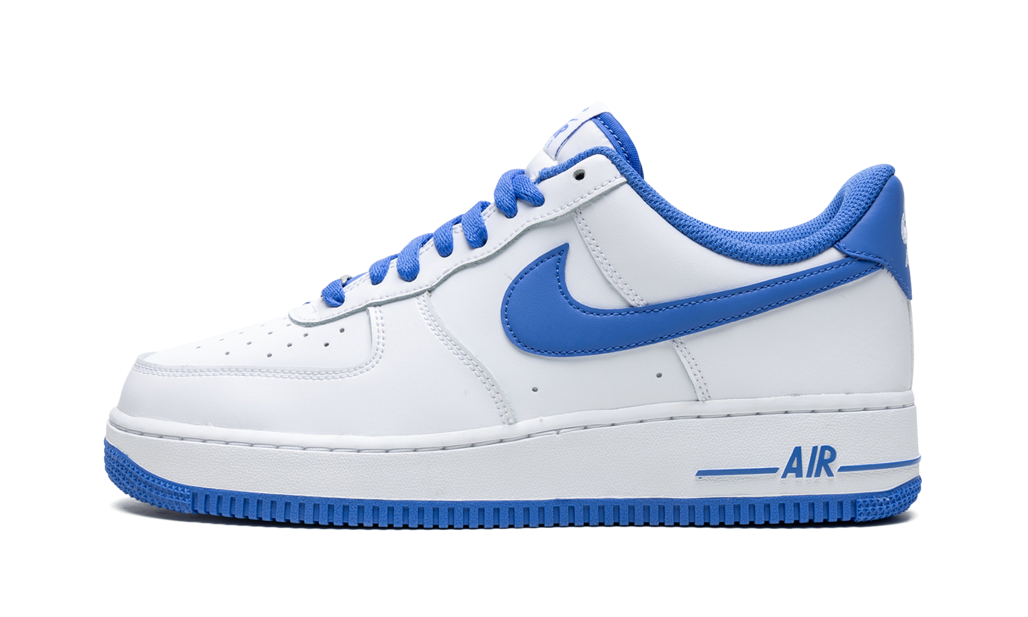 nike air force 1 low 07 medium blue+DH7561-104+diagnol right view 1
