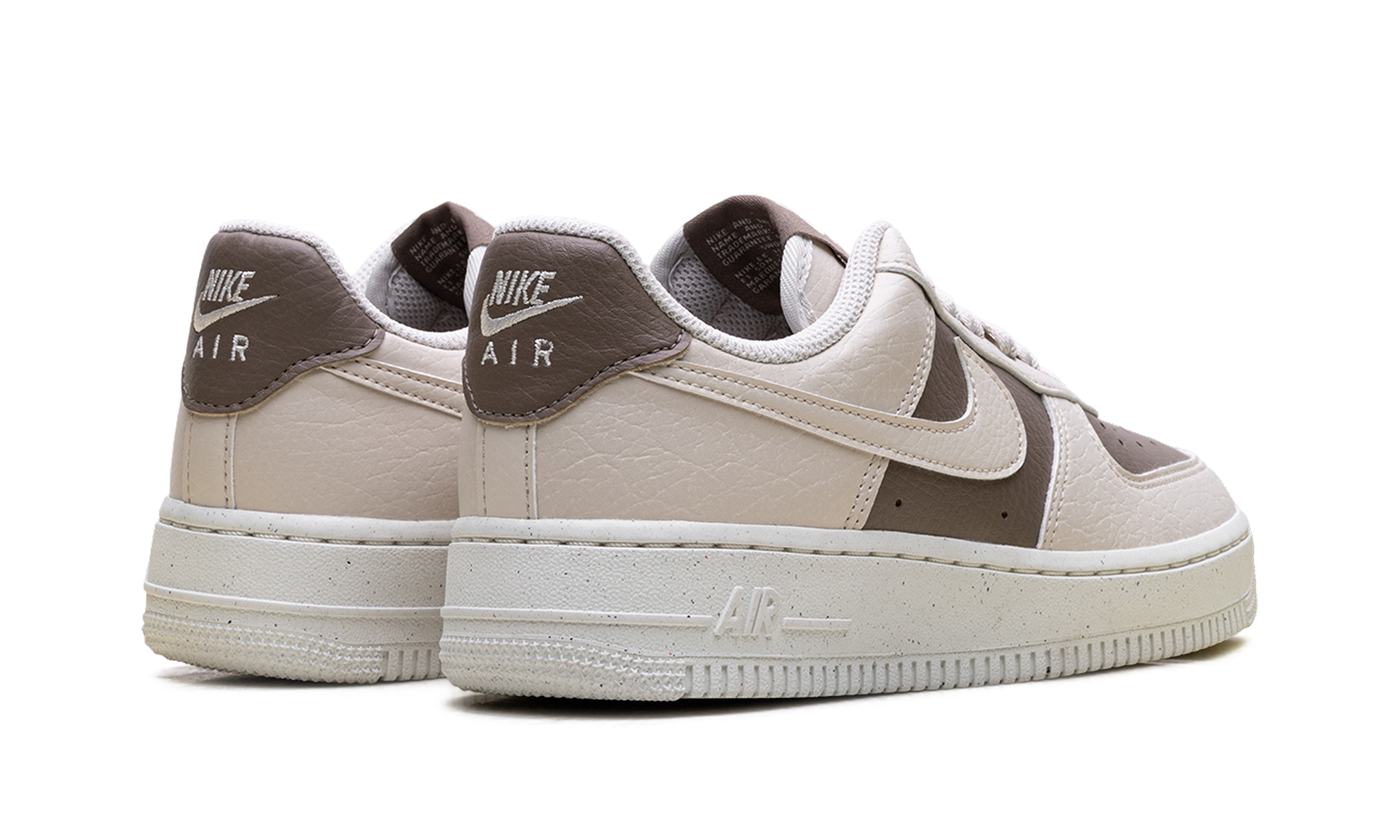 nike air force 1 low 07 mink brown sail white light orewood brown women s+IH0585-200+diagnol right behind view