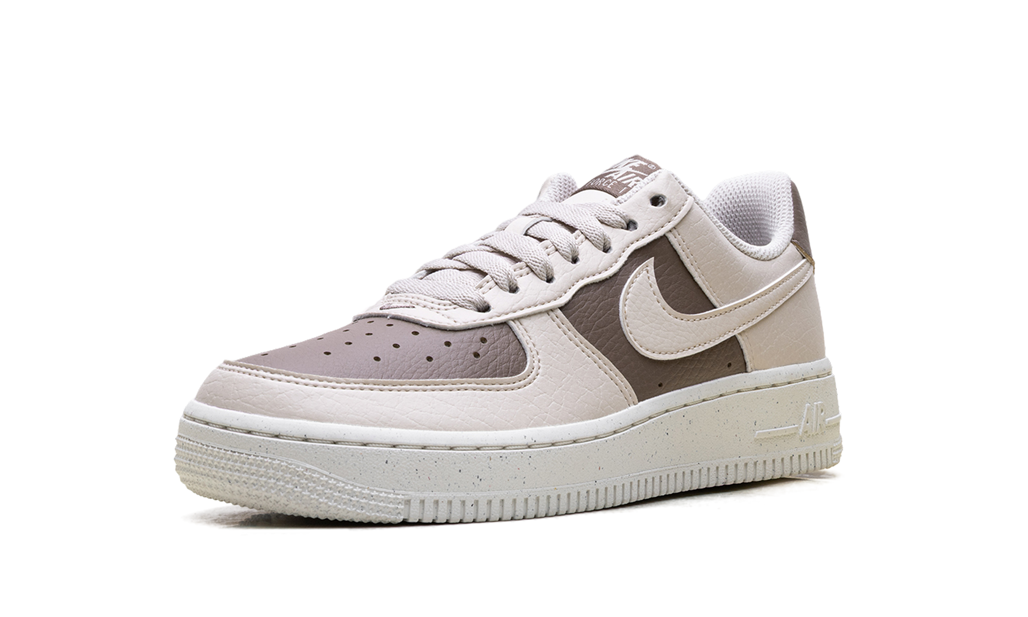 nike air force 1 low 07 mink brown sail white light orewood brown women s+IH0585-200+left diagnol single view