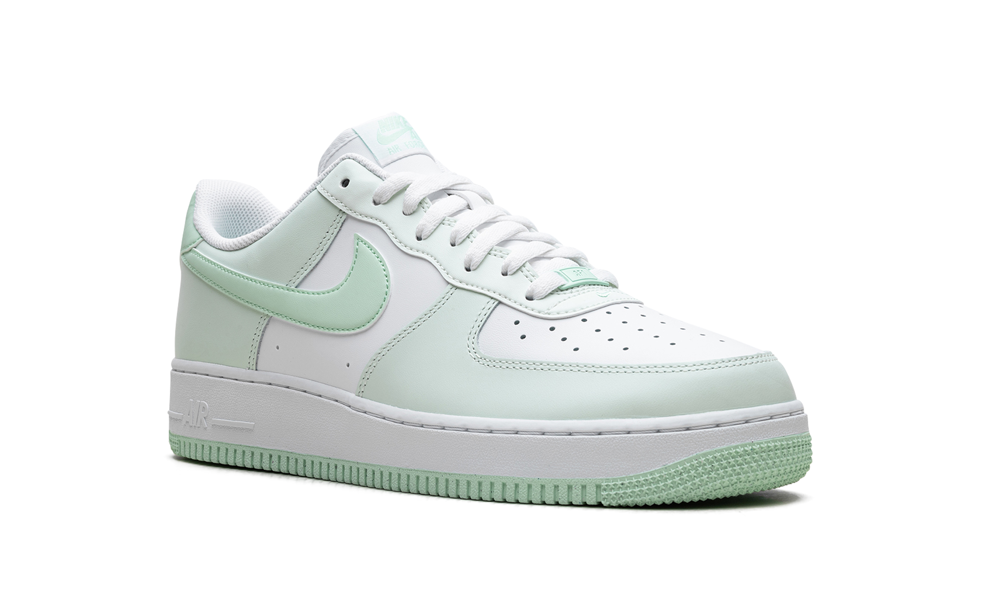 nike air force 1 low 07 mint foam+FZ4123-394+diagnol right view