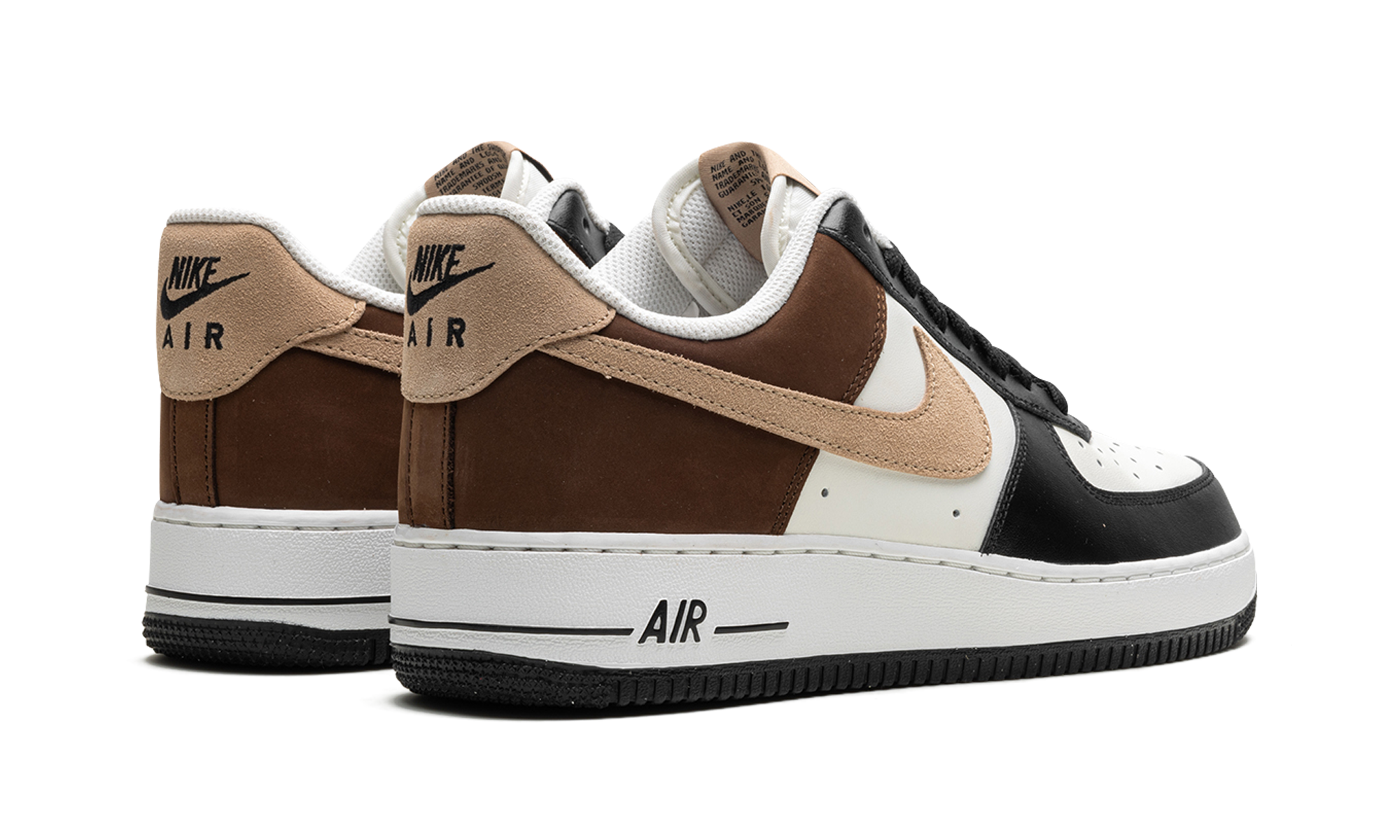 nike air force 1 low 07 mocha+FB3355-200+diagnol right behind view