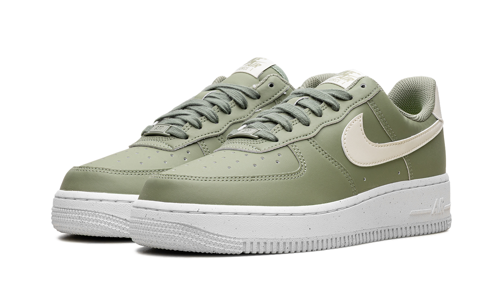nike air force 1 low 07 next nature oil green sea glass women s+HF5062-386+diagnol left view