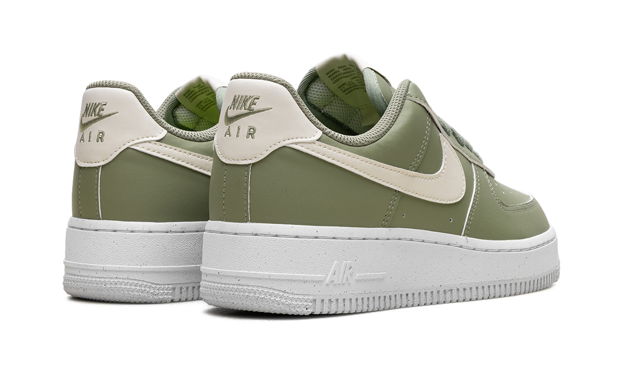 nike air force 1 low 07 next nature oil green sea glass women s+HF5062-386+diagnol right behind view