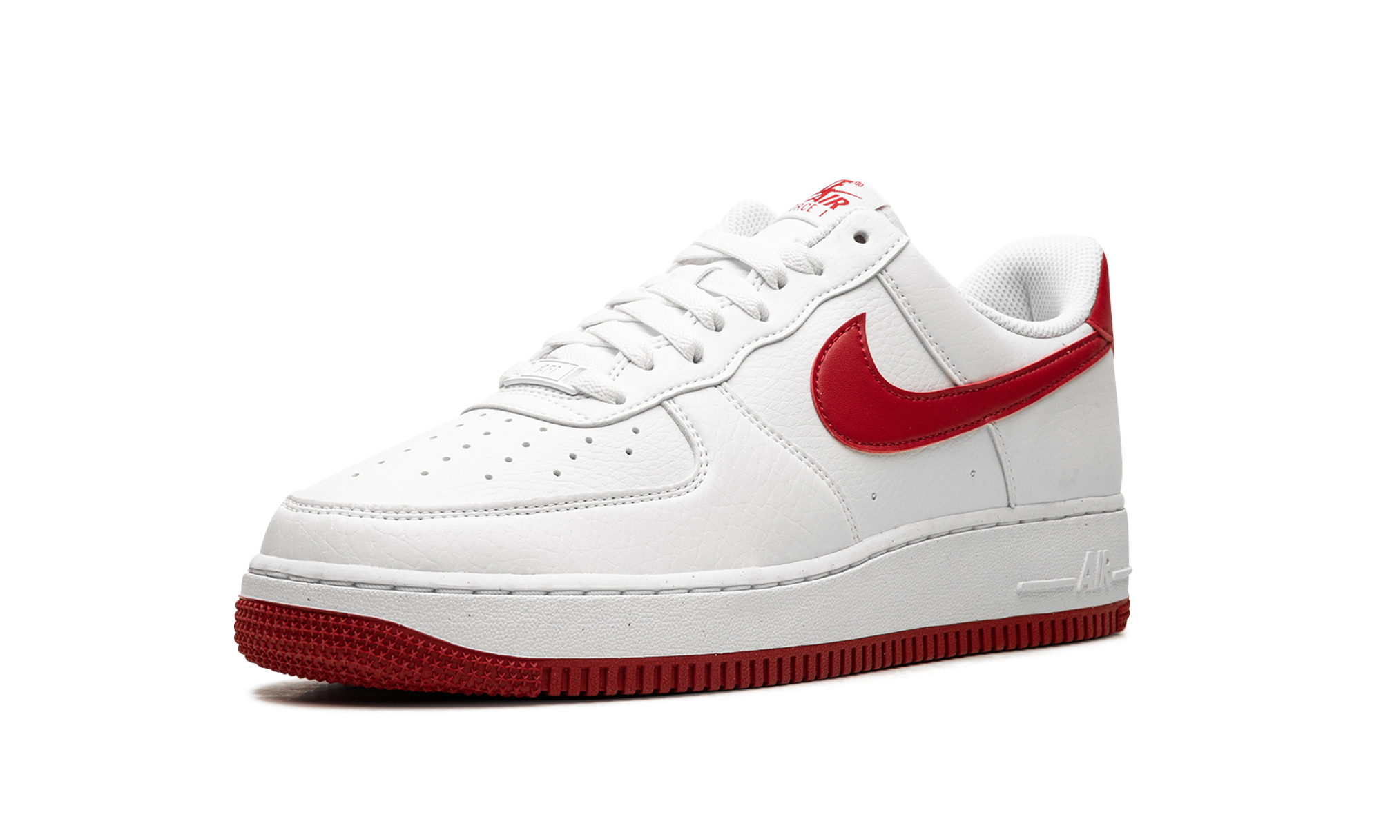 nike air force 1 low 07 next nature white volt gym red women s+DV3808-105+left diagnol single view