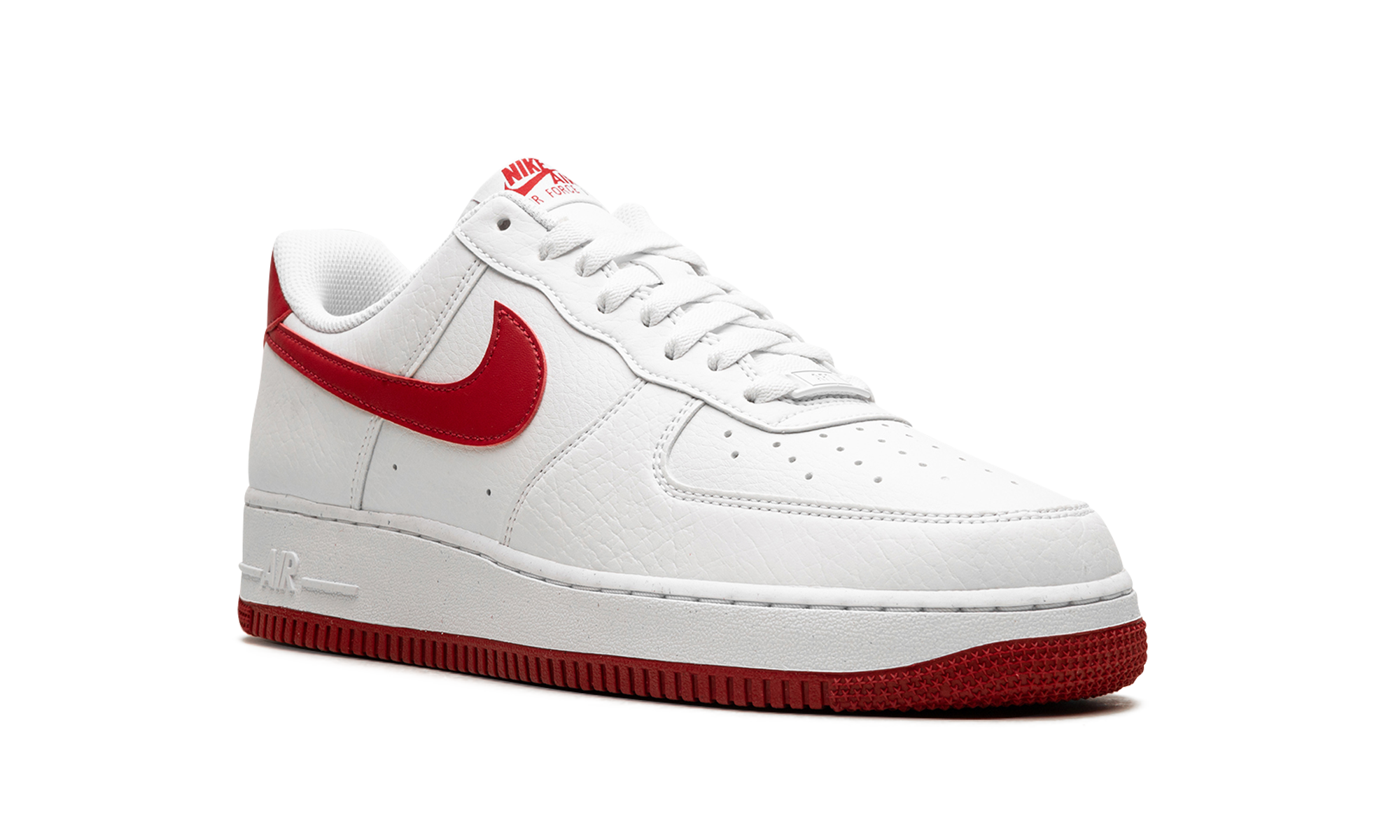 nike air force 1 low 07 next nature white volt gym red women s+DV3808-105+diagnol right view