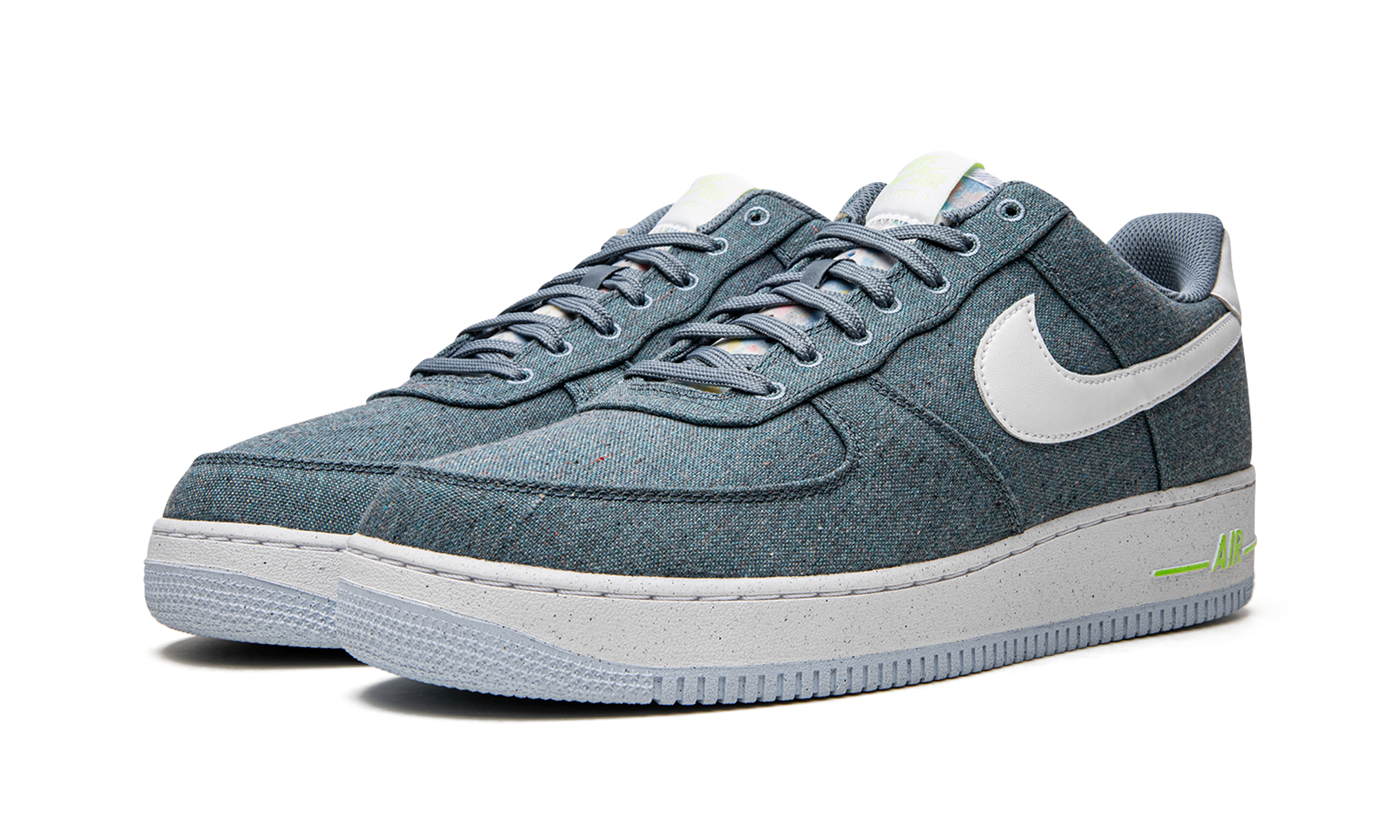 nike air force 1 low 07 ozone blue white+CN0866-001+diagnol left view