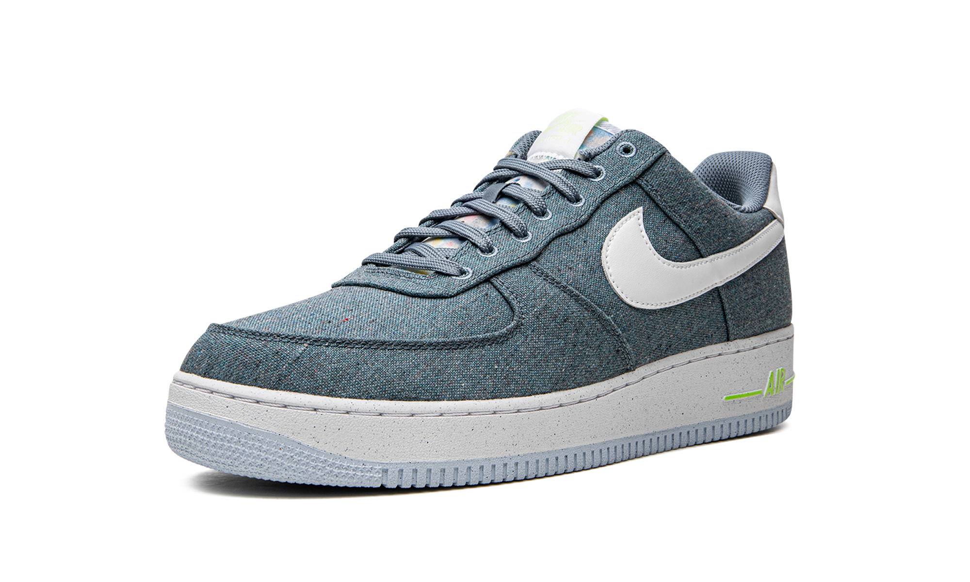 nike air force 1 low 07 ozone blue white+CN0866-001+left diagnol single view