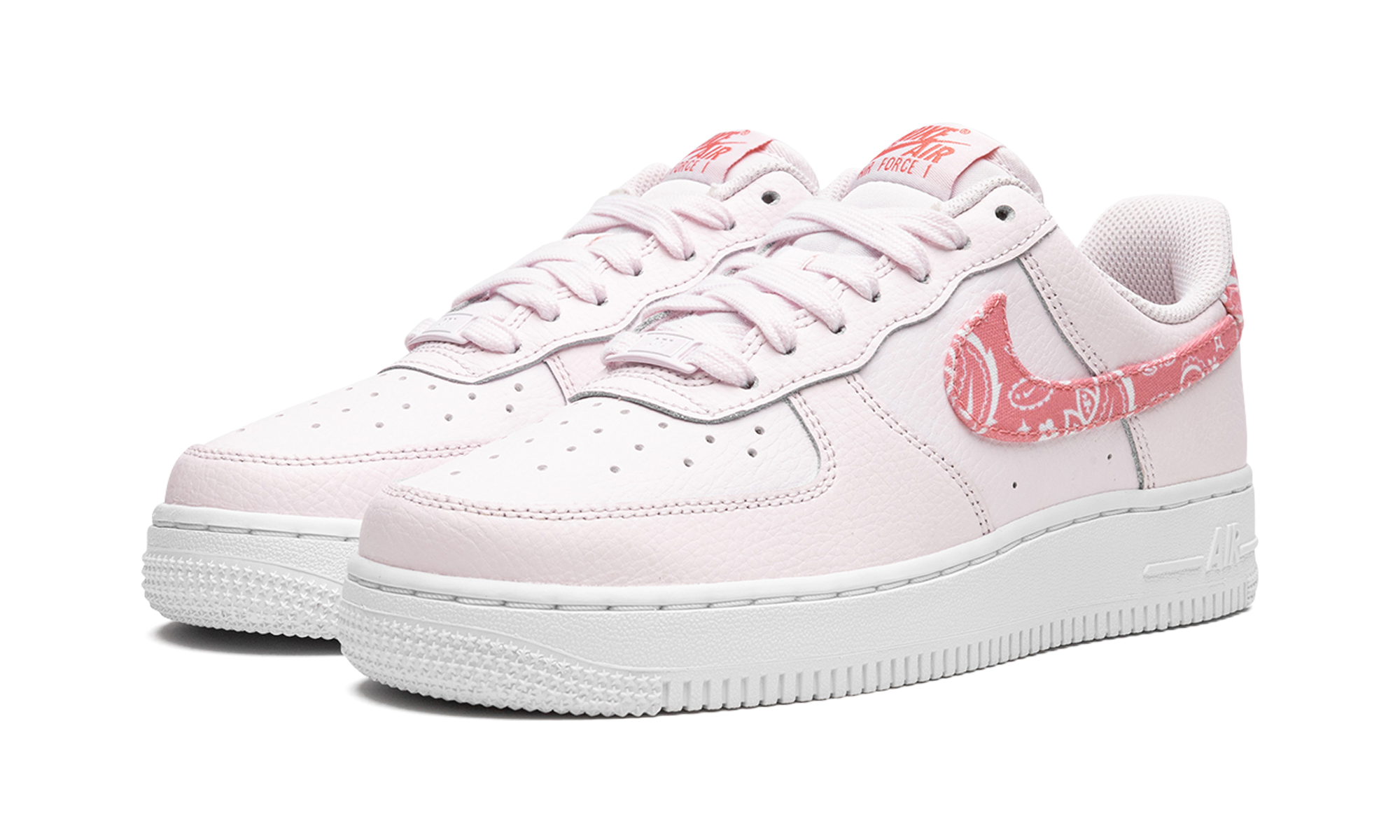 nike air force 1 low 07 paisley pack pink women s+FD1448-664+diagnol left view