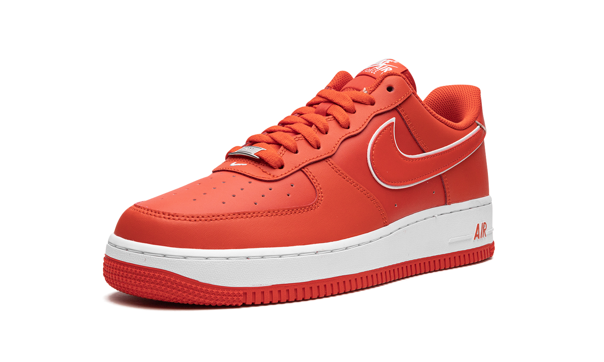 nike air force 1 low 07 picante red white+DV0788-600+left diagnol single view