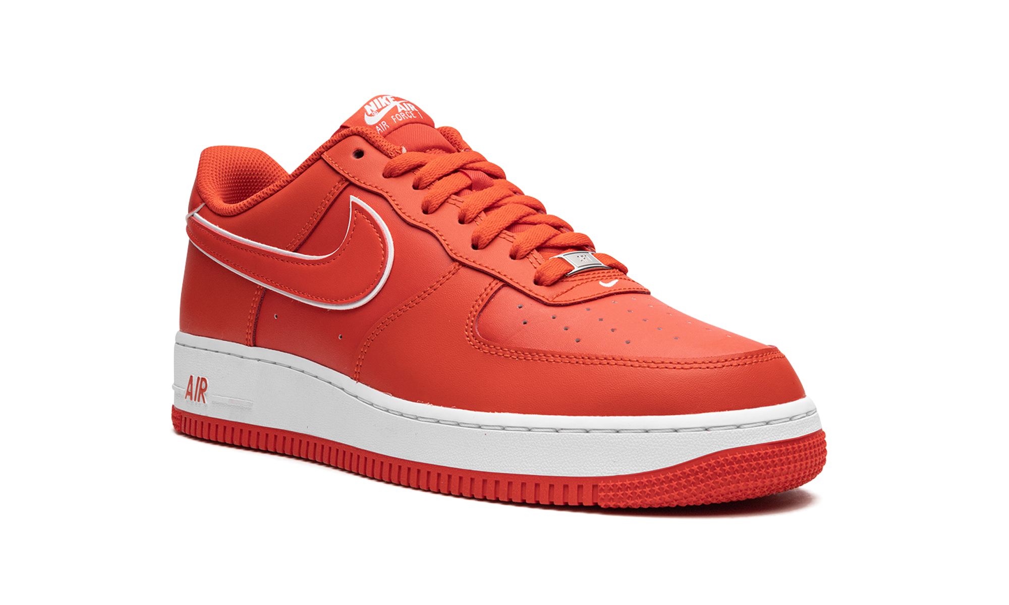 nike air force 1 low 07 picante red white+DV0788-600+diagnol right view