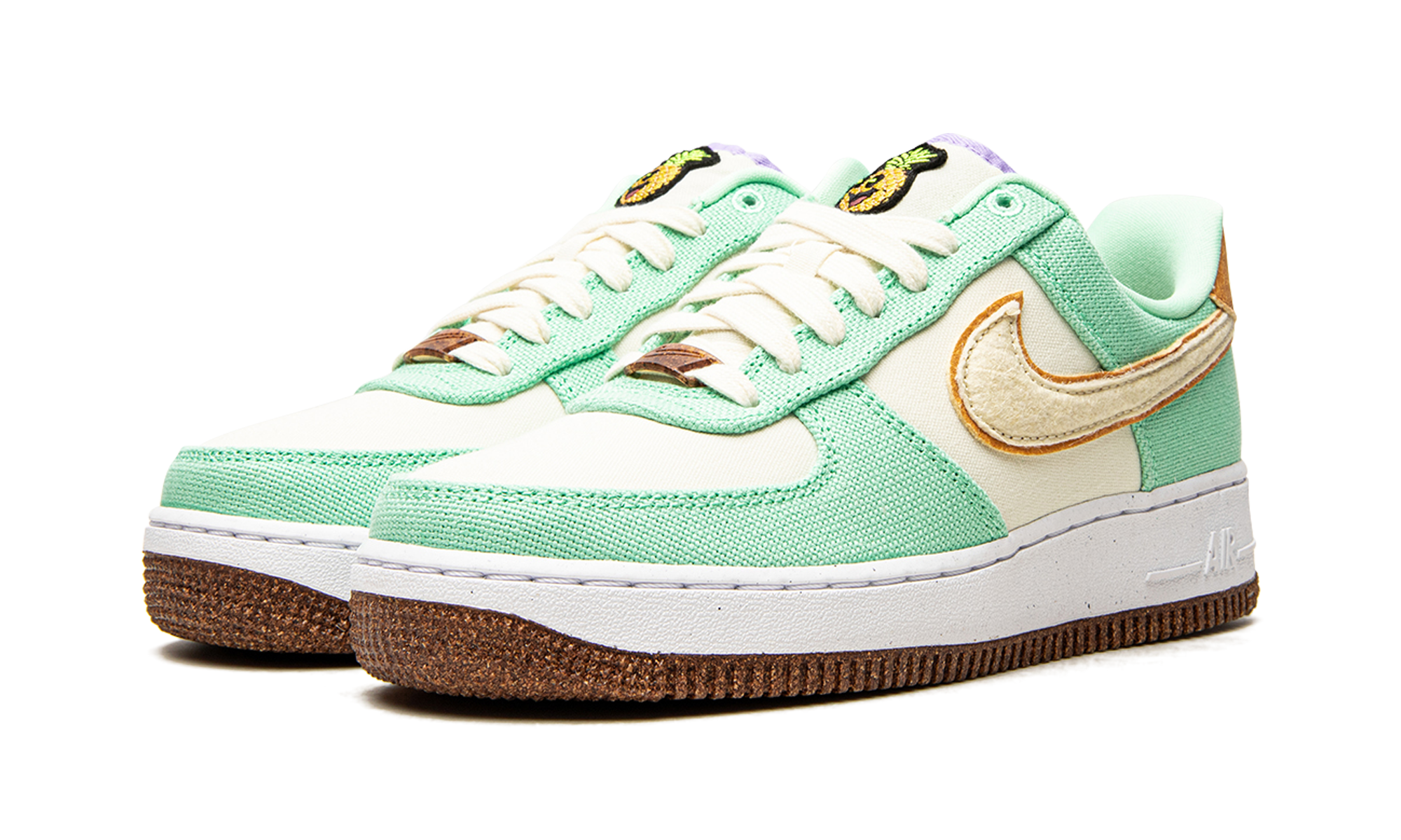 nike air force 1 low 07 pinapple women s+CZ0268-300+diagnol left view