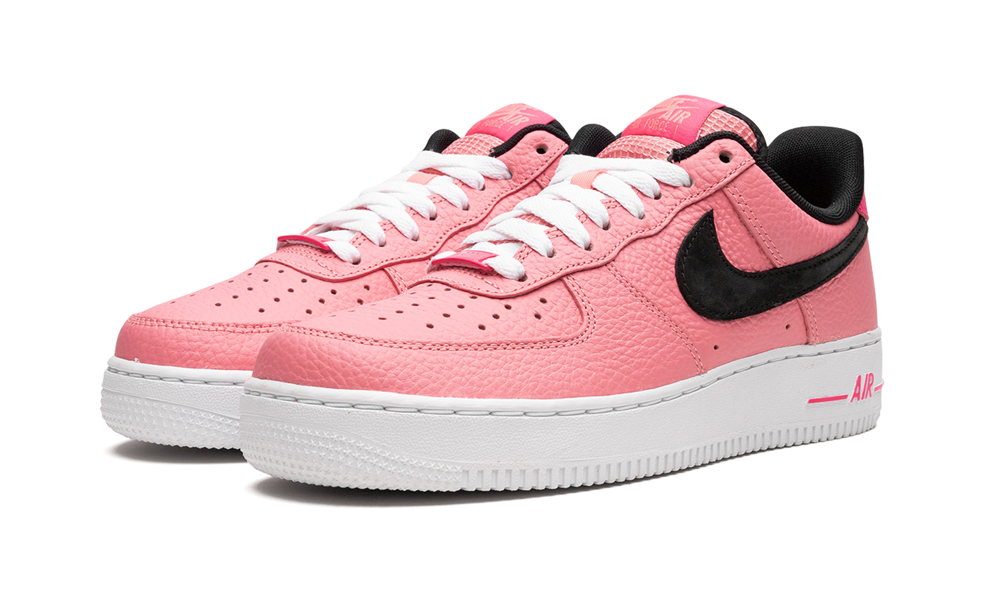 nike air force 1 low 07 pink gaze+DZ4861-600+diagnol left view