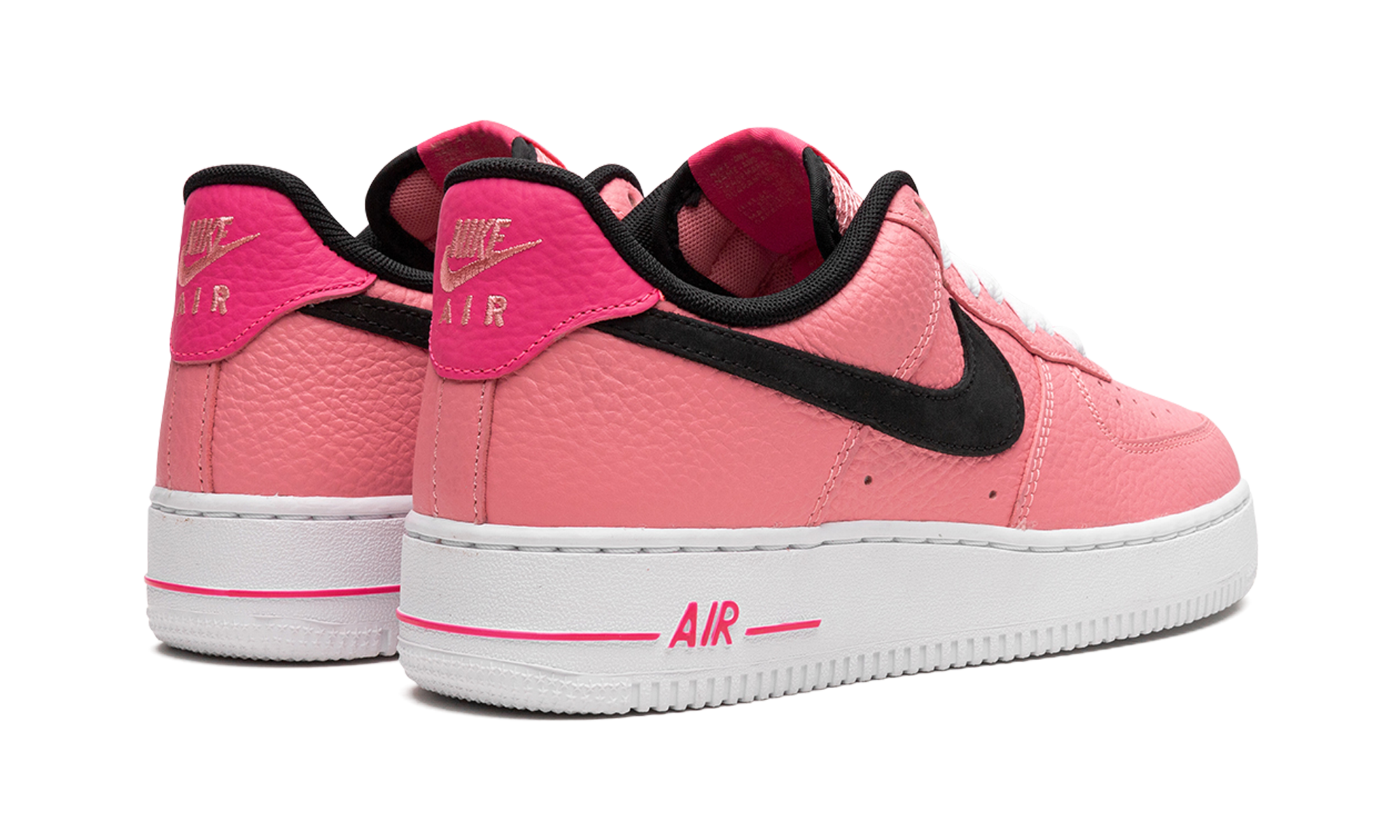 nike air force 1 low 07 pink gaze+DZ4861-600+diagnol right behind view