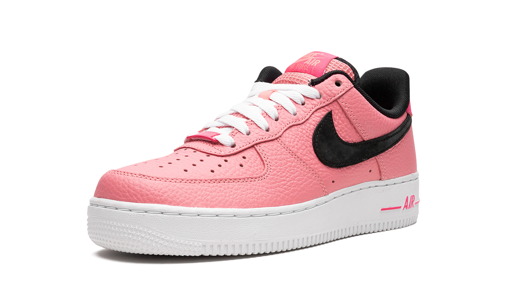 nike air force 1 low 07 pink gaze+DZ4861-600+left diagnol single view