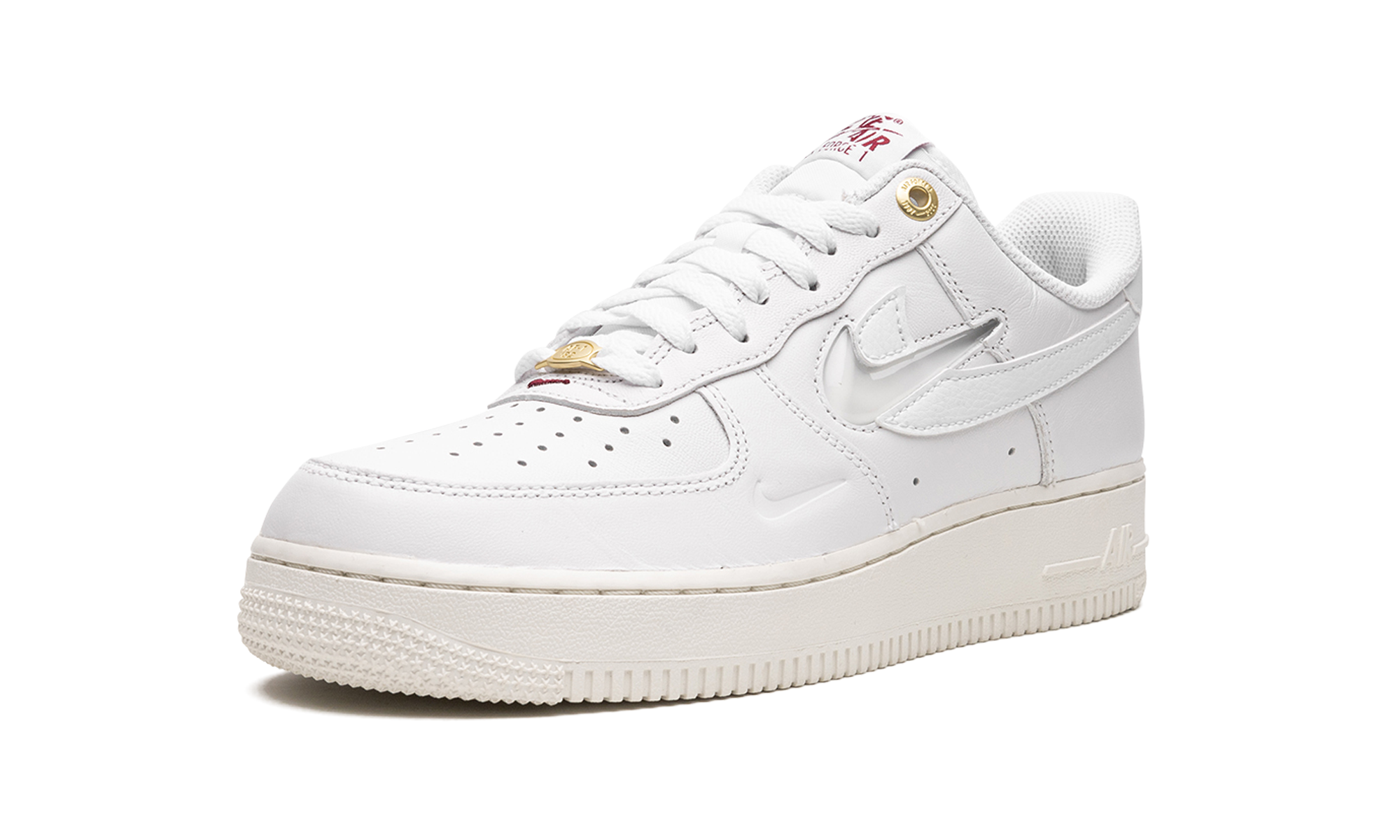 nike air force 1 low 07 premium history of logos white sail women s+DZ5616-100+left diagnol single view