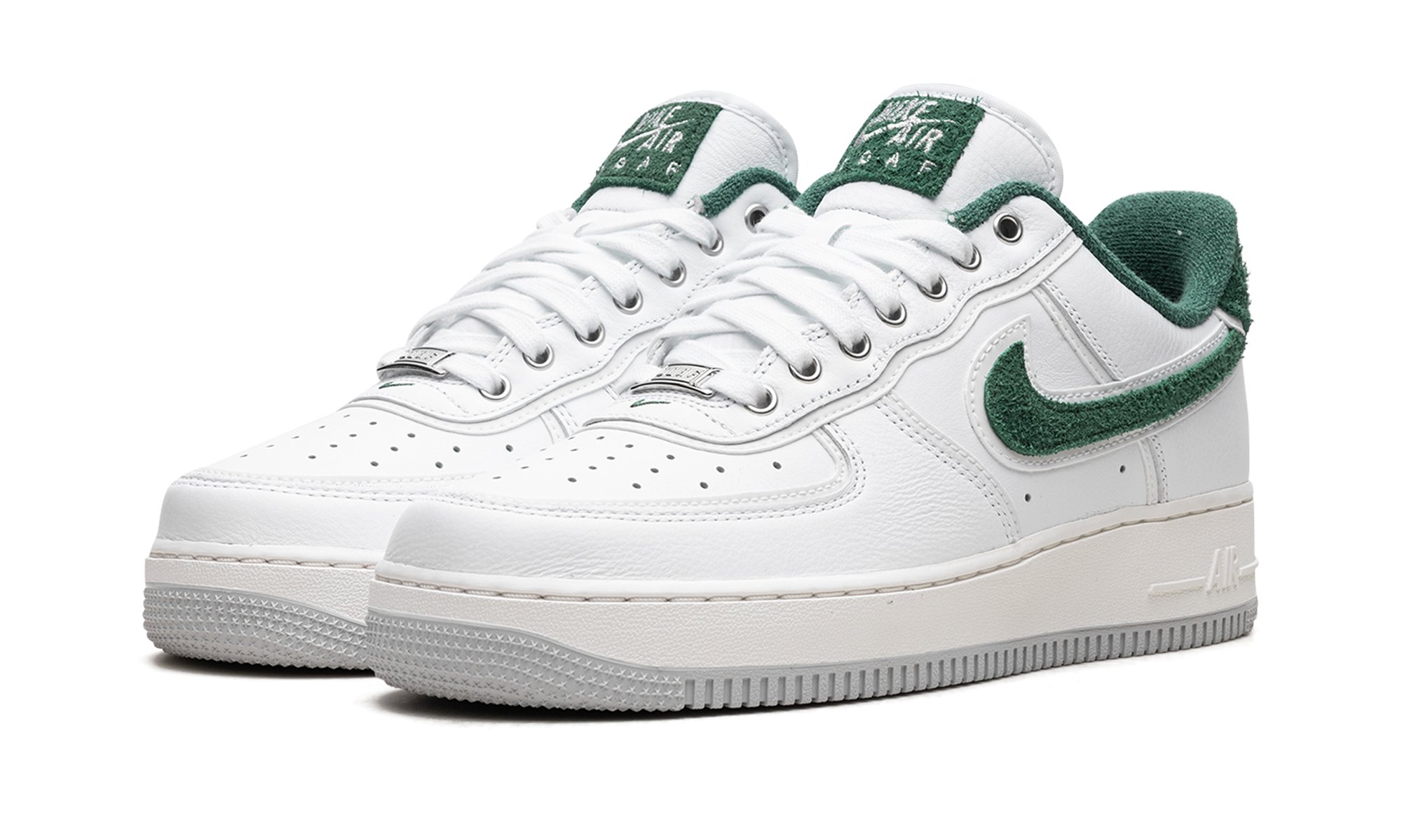 nike air force 1 low 07 premium university of oregon pe+HF0012-100+diagnol left view