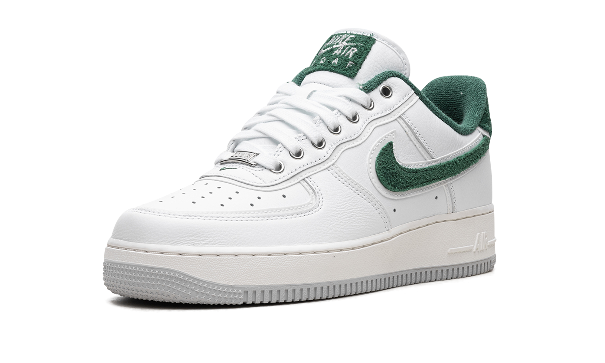 nike air force 1 low 07 premium university of oregon pe+HF0012-100+left diagnol single view