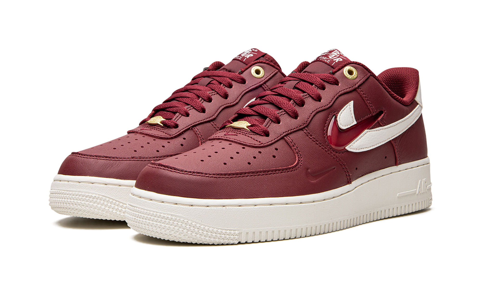 nike air force 1 low 07 prm greatest hits pack team red+DQ7664-600+diagnol left view
