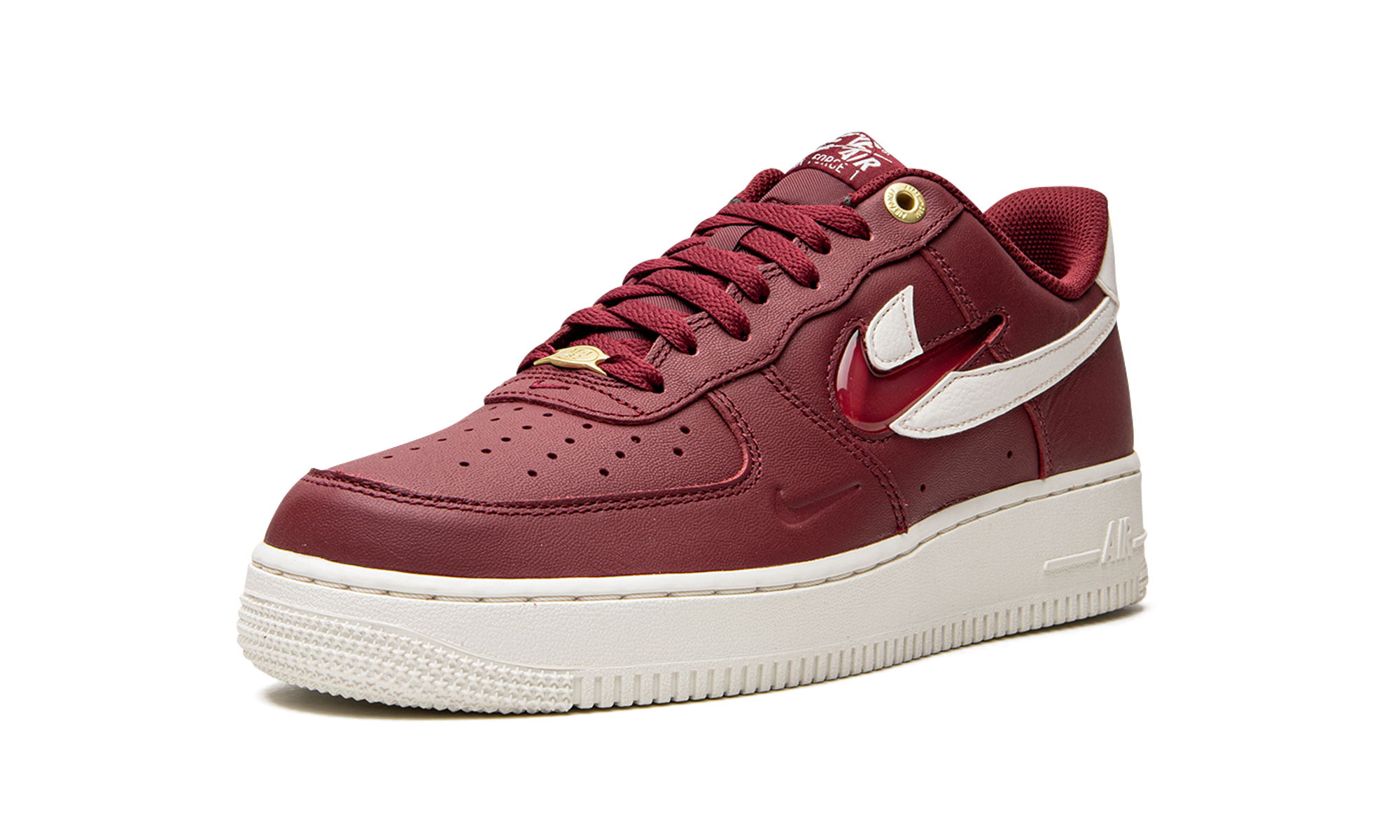 nike air force 1 low 07 prm greatest hits pack team red+DQ7664-600+left diagnol single view