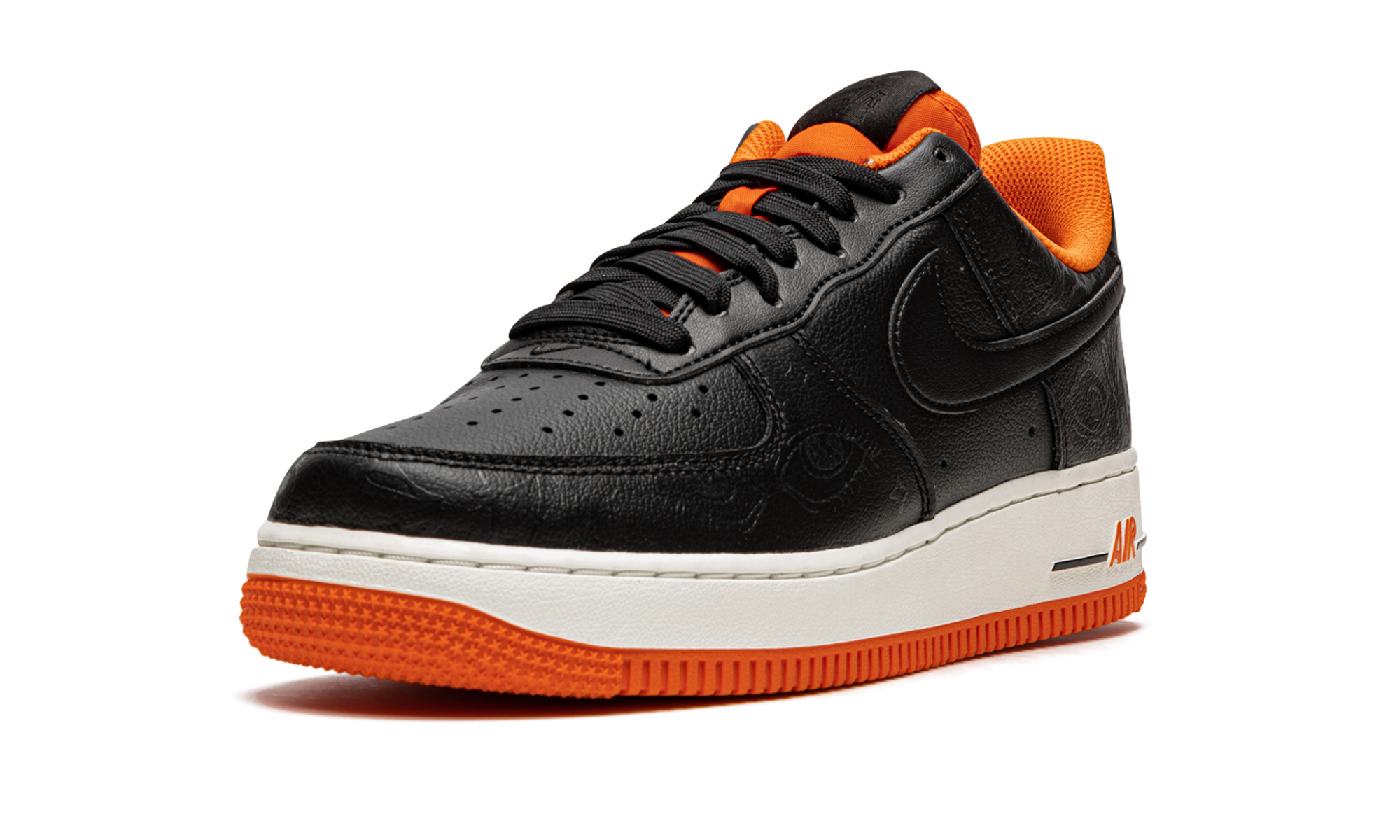 nike air force 1 low 07 prm halloween 2021+DC8891-001+left diagnol single view