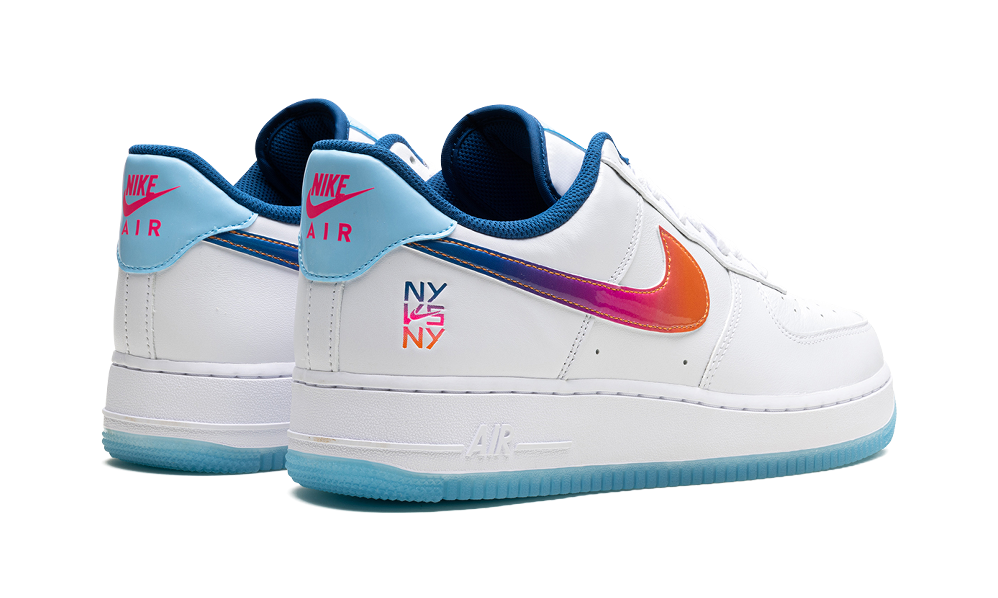 nike air force 1 low 07 prm ny vs ny+HF4833-100+diagnol right behind view