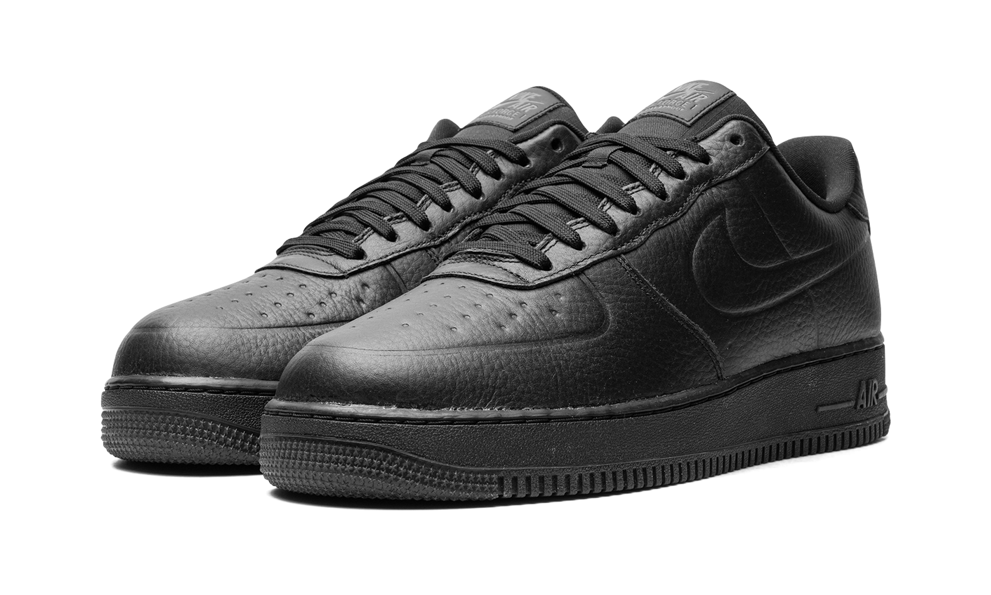 nike air force 1 low 07 pro tech waterproof triple black+FB8875-001+diagnol left view