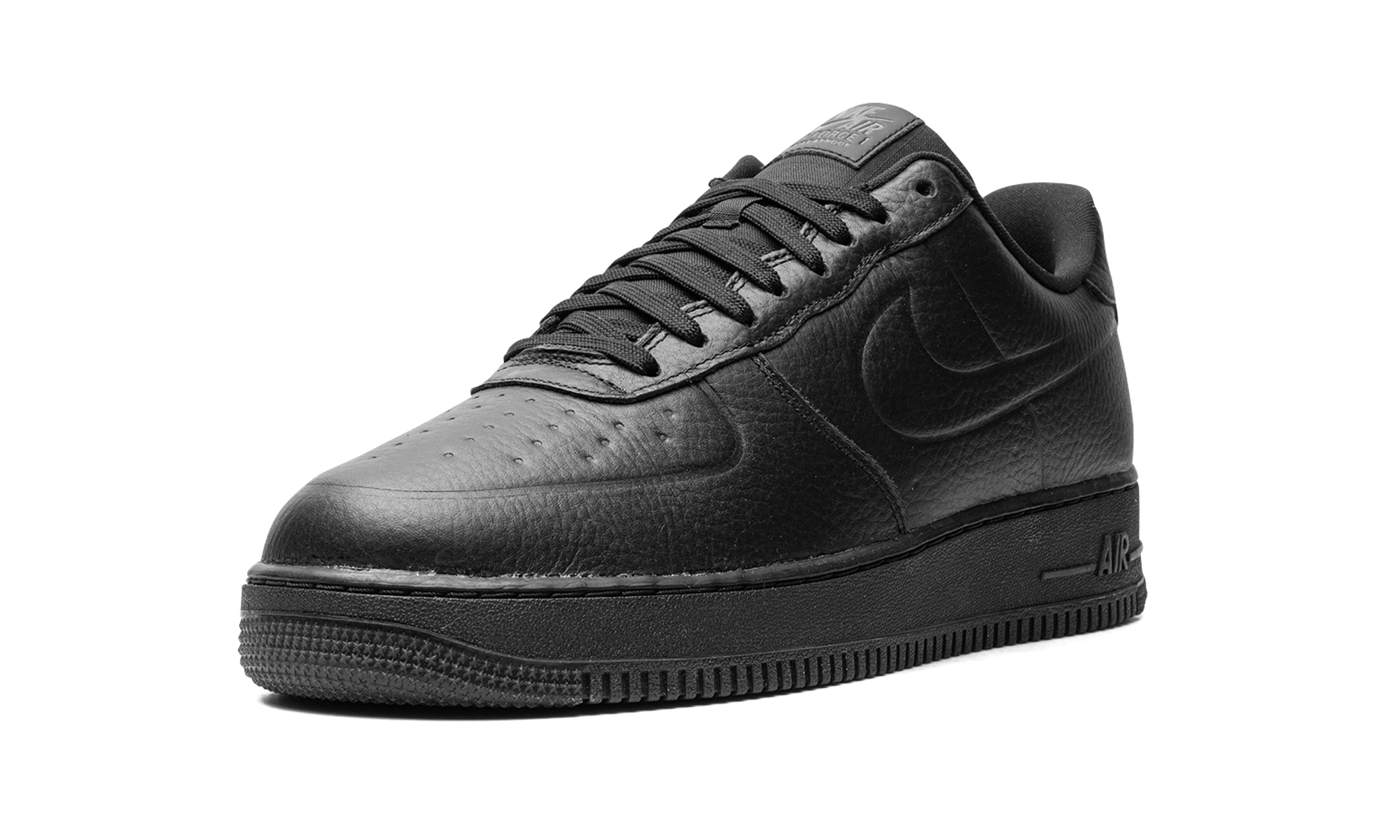 nike air force 1 low 07 pro tech waterproof triple black+FB8875-001+left diagnol single view