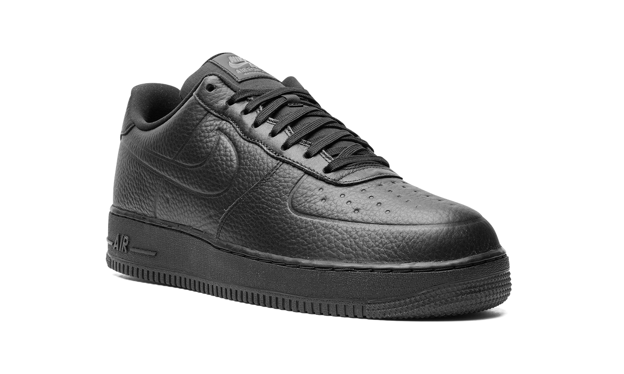 nike air force 1 low 07 pro tech waterproof triple black+FB8875-001+diagnol right view