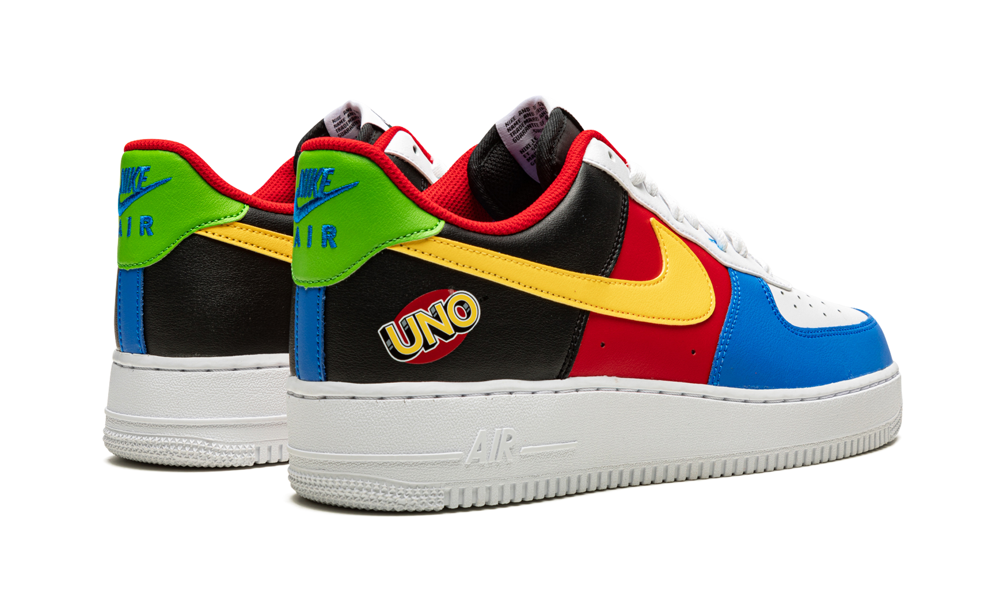 nike air force 1 low 07 qs uno+DC8887-100+diagnol right behind view