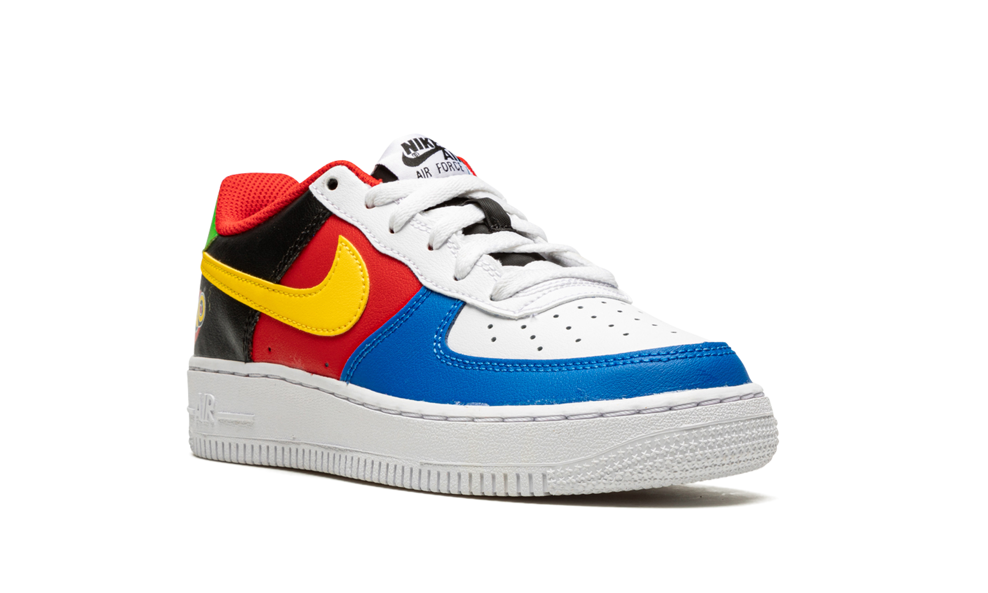 nike air force 1 low 07 qs uno gs+DO6634-100+diagnol right view