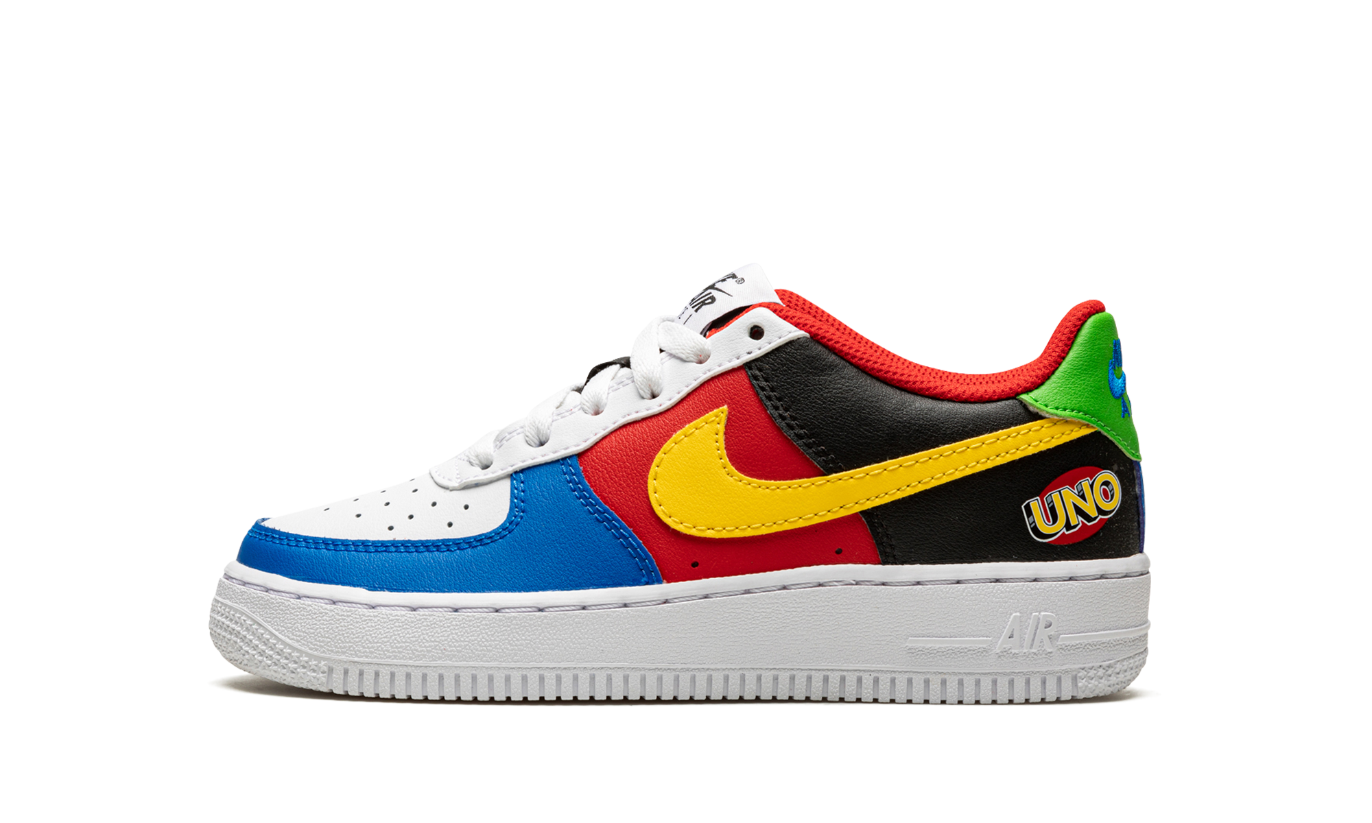 nike air force 1 low 07 qs uno gs+DO6634-100+diagnol right view 1