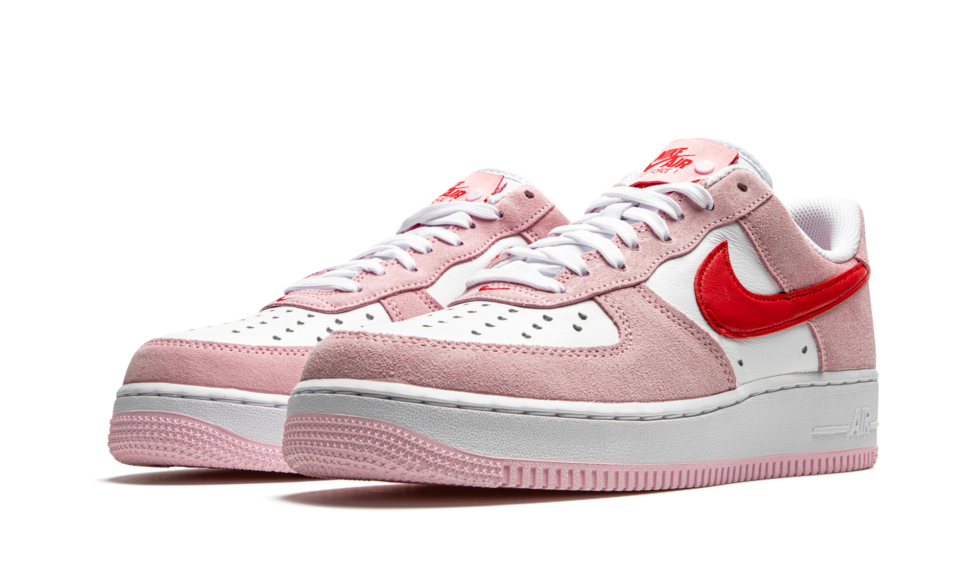 nike air force 1 low 07 qs valentine s day love letter+DD3384-600+diagnol left view