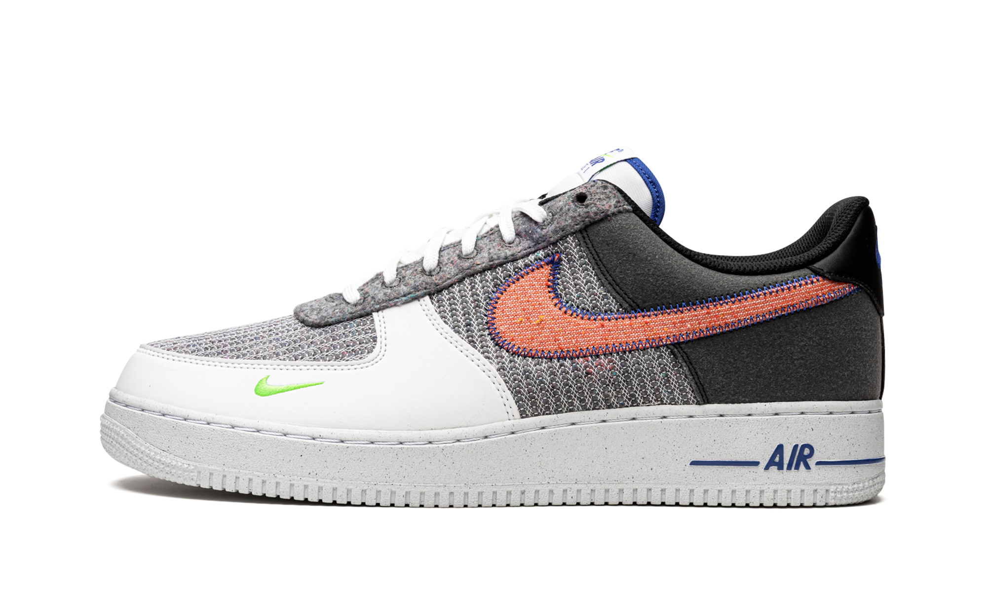 nike air force 1 low 07 recycled white+CU5625-122+diagnol right view 1