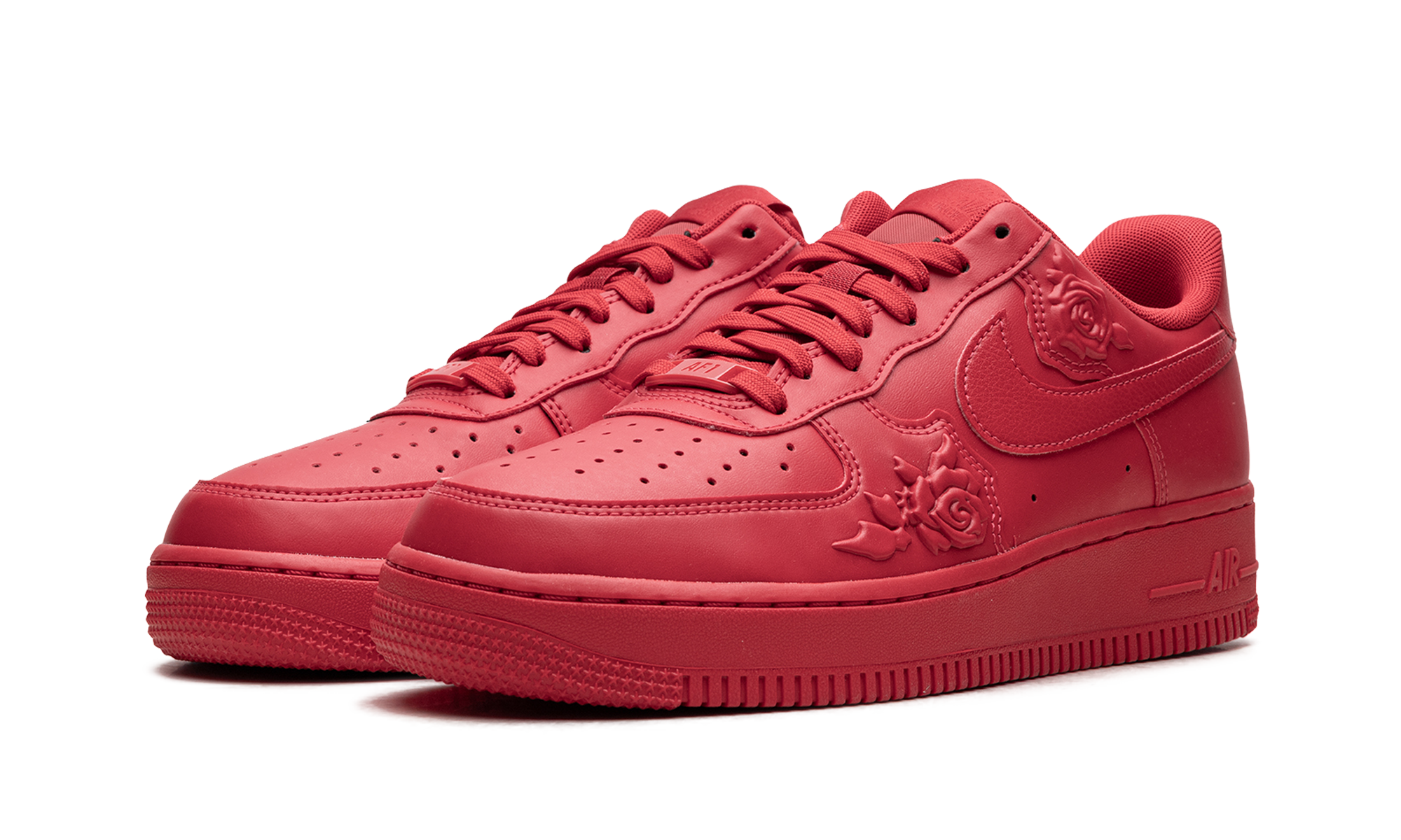 nike air force 1 low 07 red roses women s+HF2016-600+diagnol left view