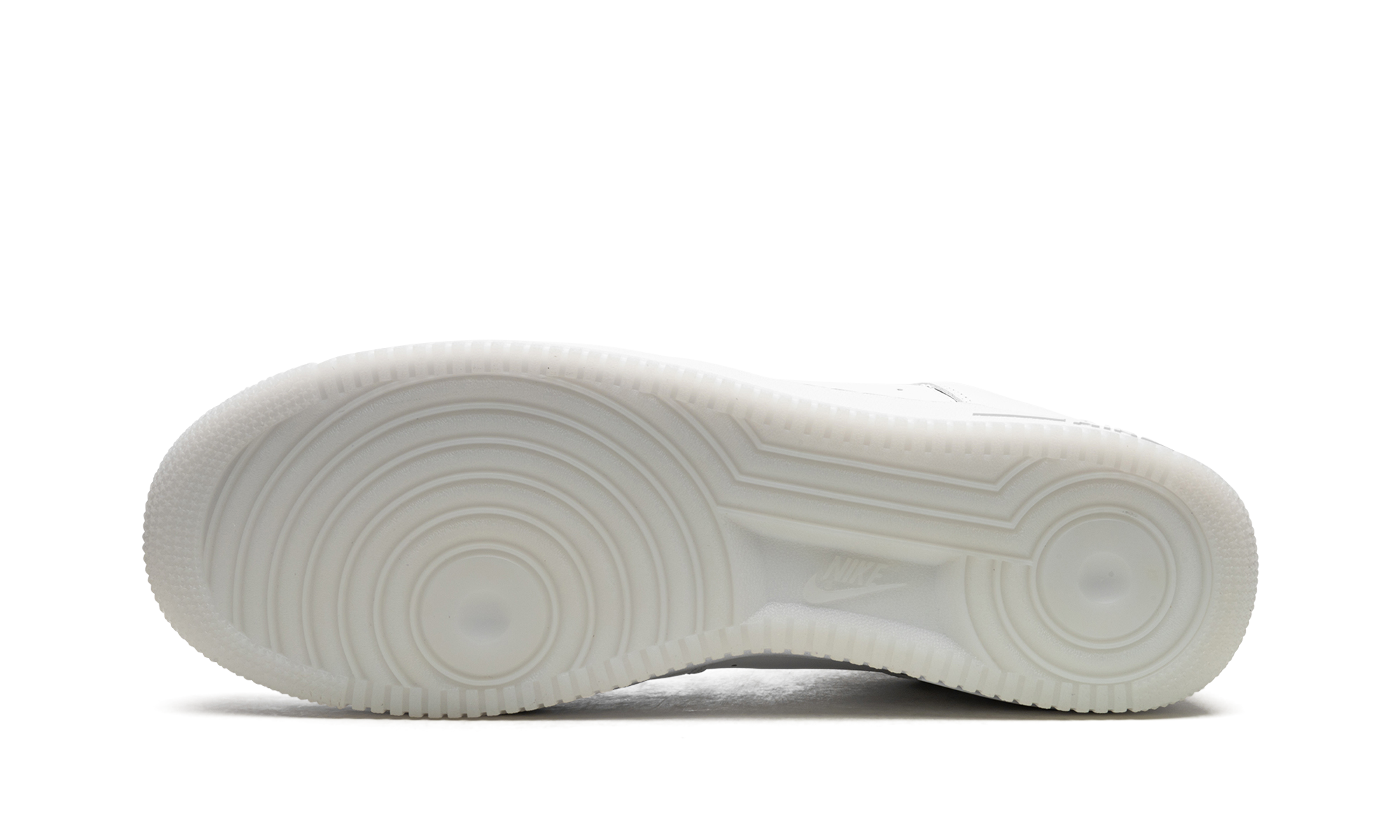 nike air force 1 low 07 retro color of the month jewel swoosh triple white+FN5924-100+bottom view