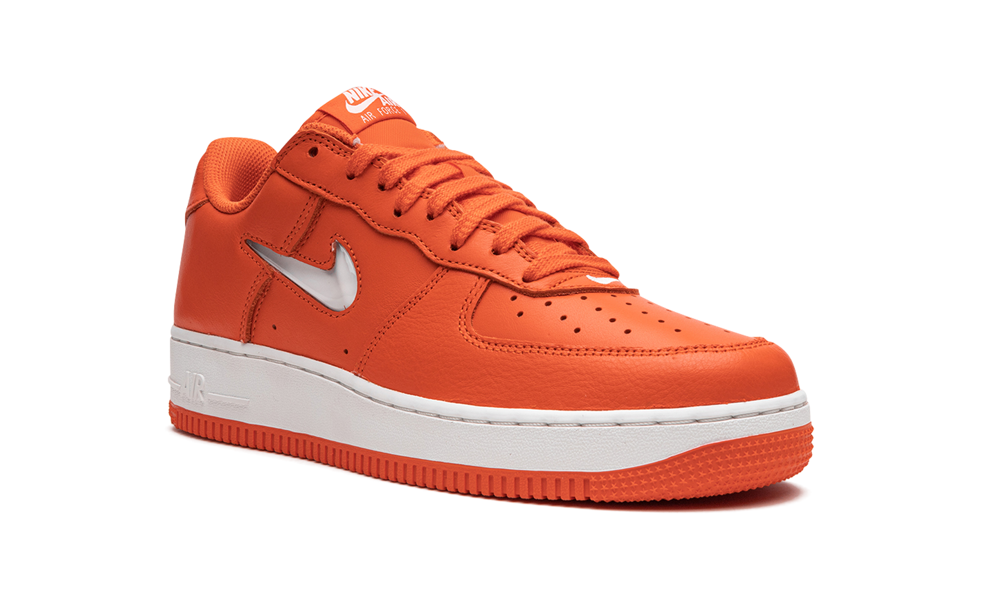nike air force 1 low 07 retro color of the month orange jewel+FJ1044-800+diagnol right view