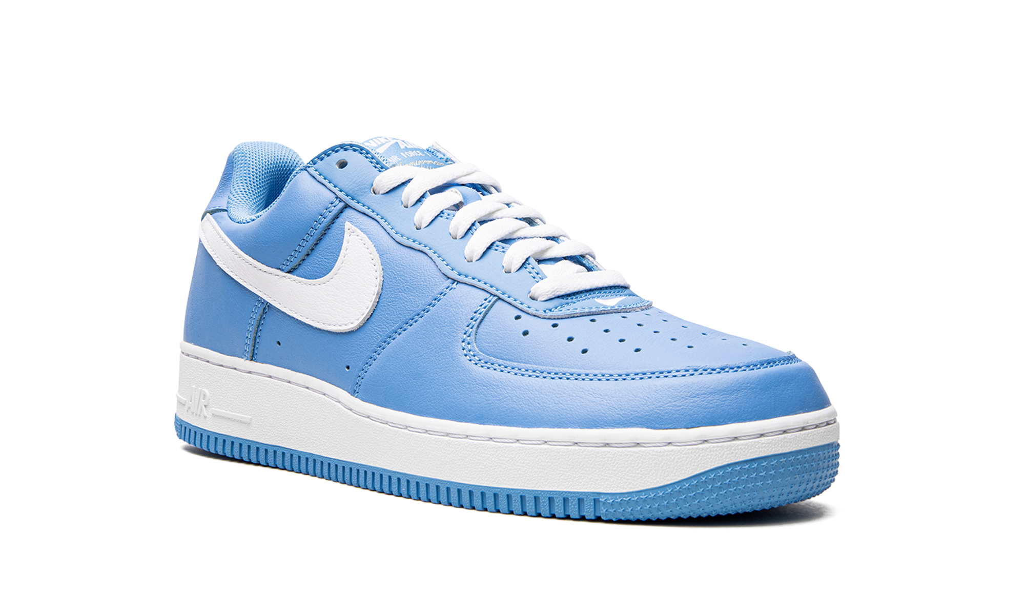 nike air force 1 low 07 retro color of the month university blue+DM0576-400+diagnol right view