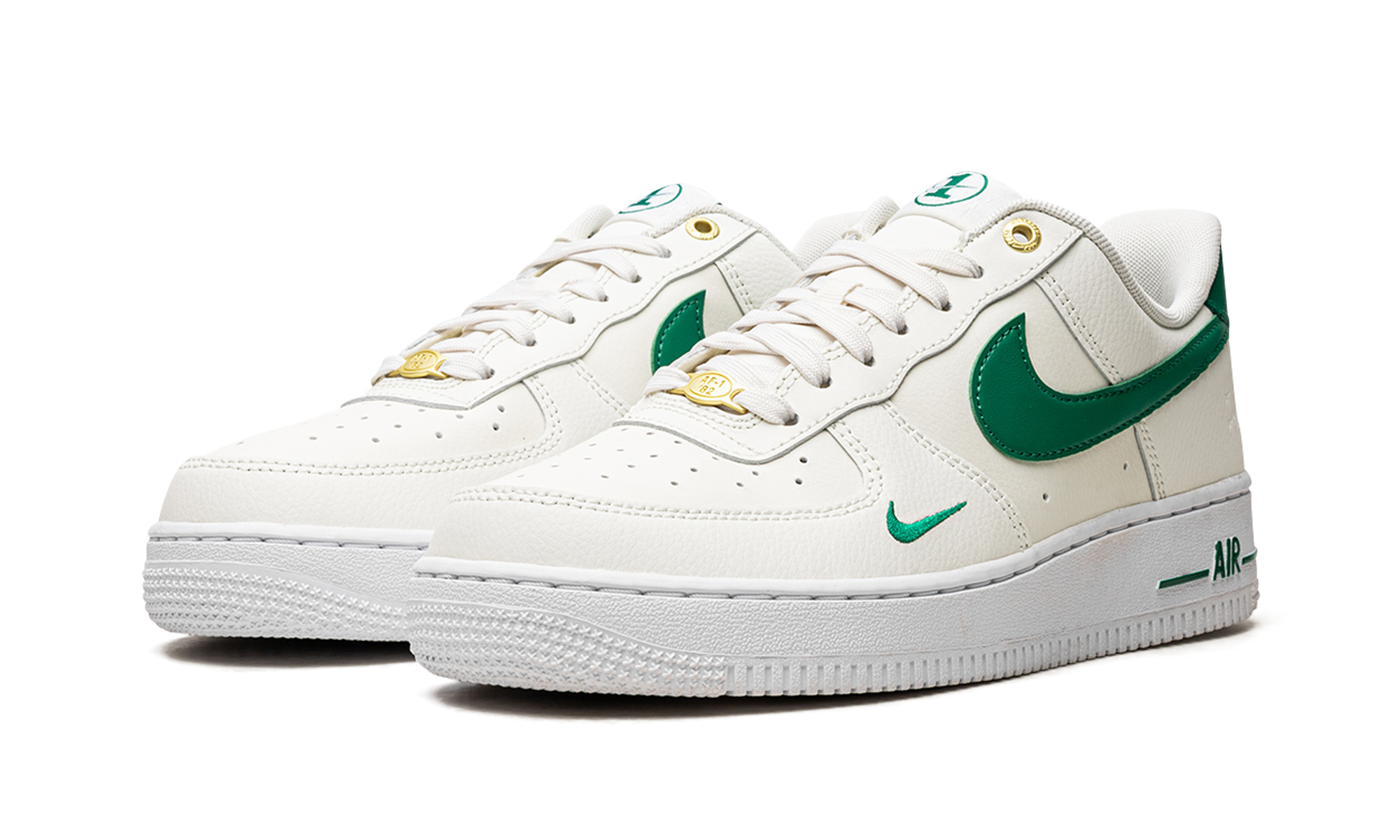 nike air force 1 low 07 se 40th anniversary edition sail malachite women s+DQ7582-101+diagnol left view