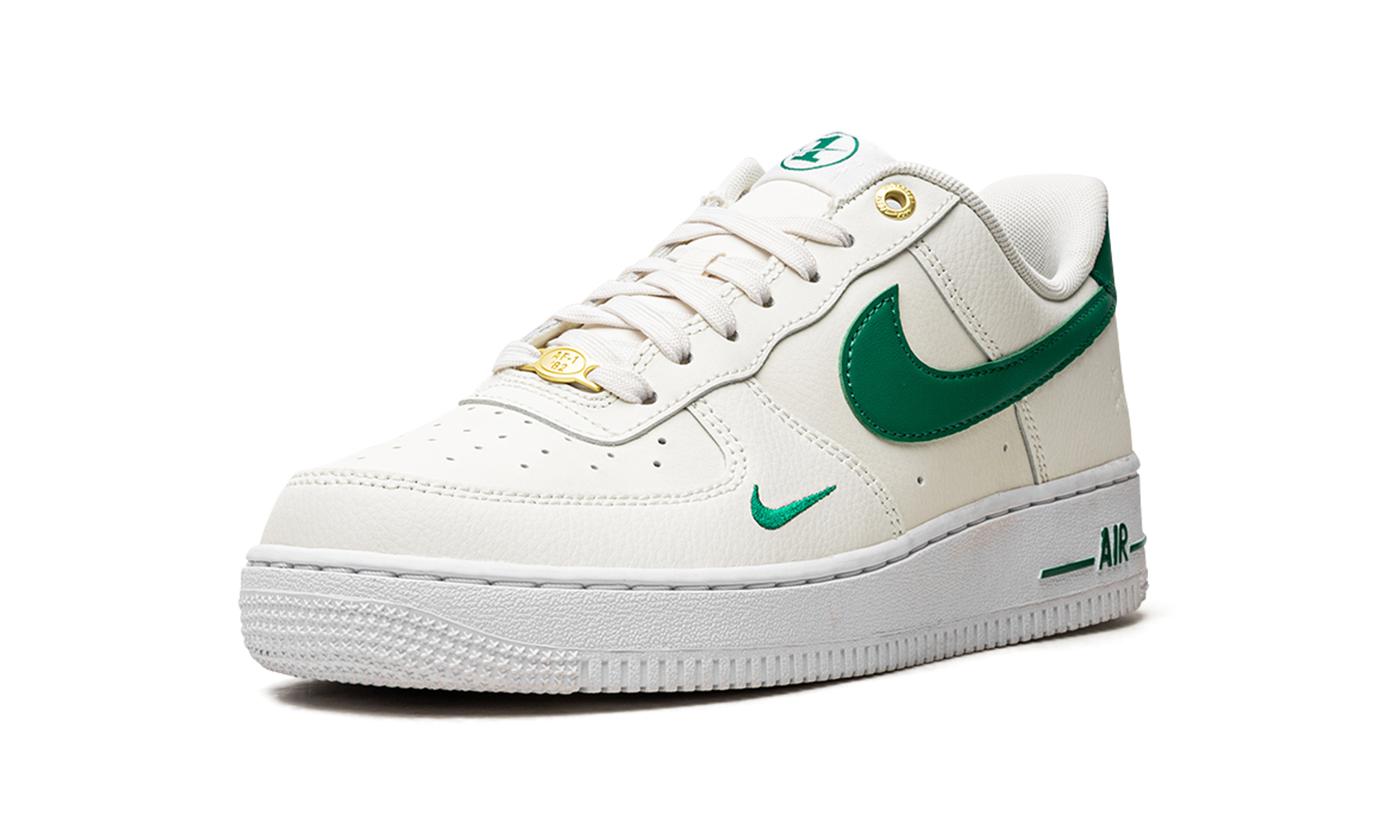 nike air force 1 low 07 se 40th anniversary edition sail malachite women s+DQ7582-101+left diagnol single view