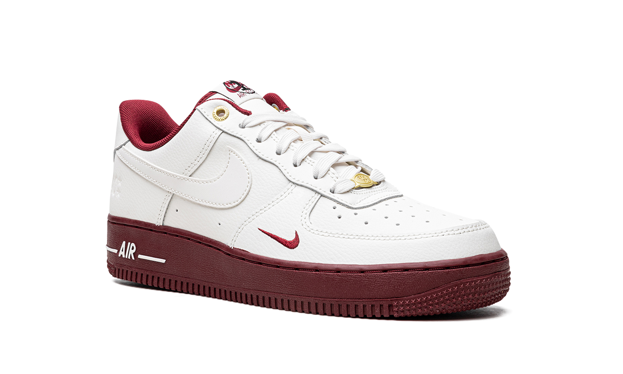nike air force 1 low 07 se 40th anniversary edition sail team red women s+DQ7582-100+diagnol right view
