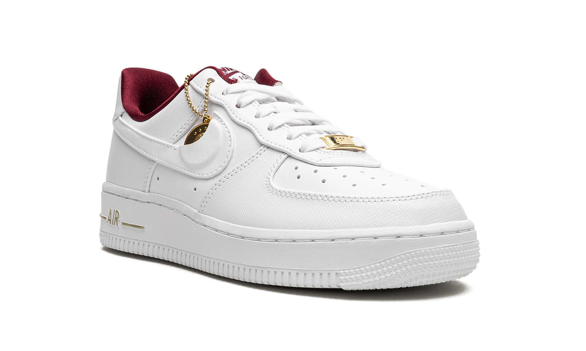 nike air force 1 low 07 se just do it summit white team red women s+DV7584-100+diagnol right view