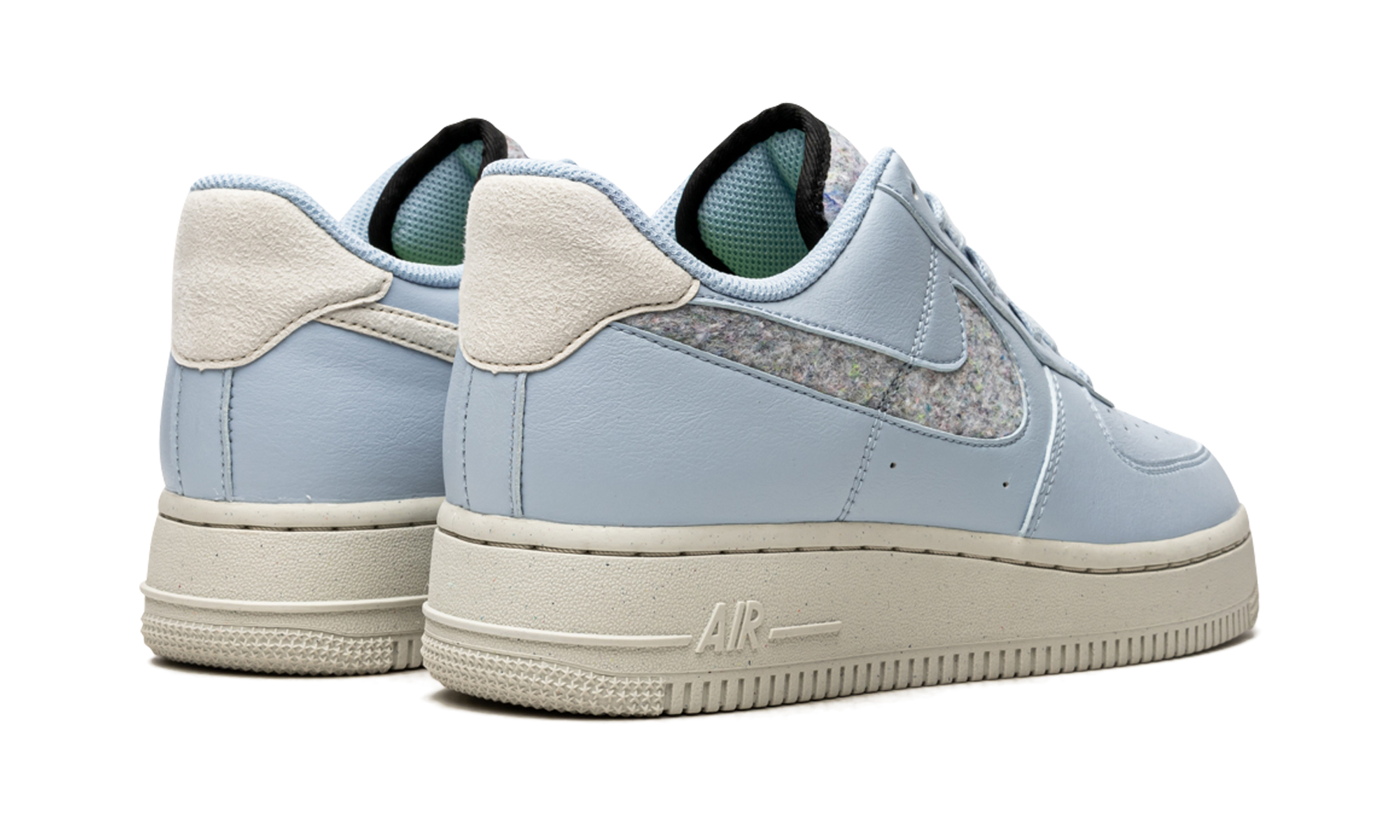 nike air force 1 low 07 se light armory blue women s+DA6682-400+diagnol right behind view