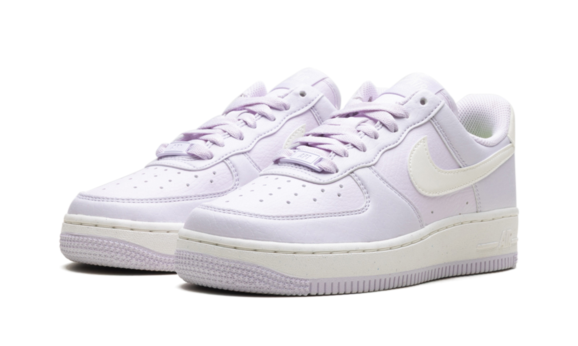 nike air force 1 low 07 se next nature barely grape women s+DV3808-500+diagnol left view