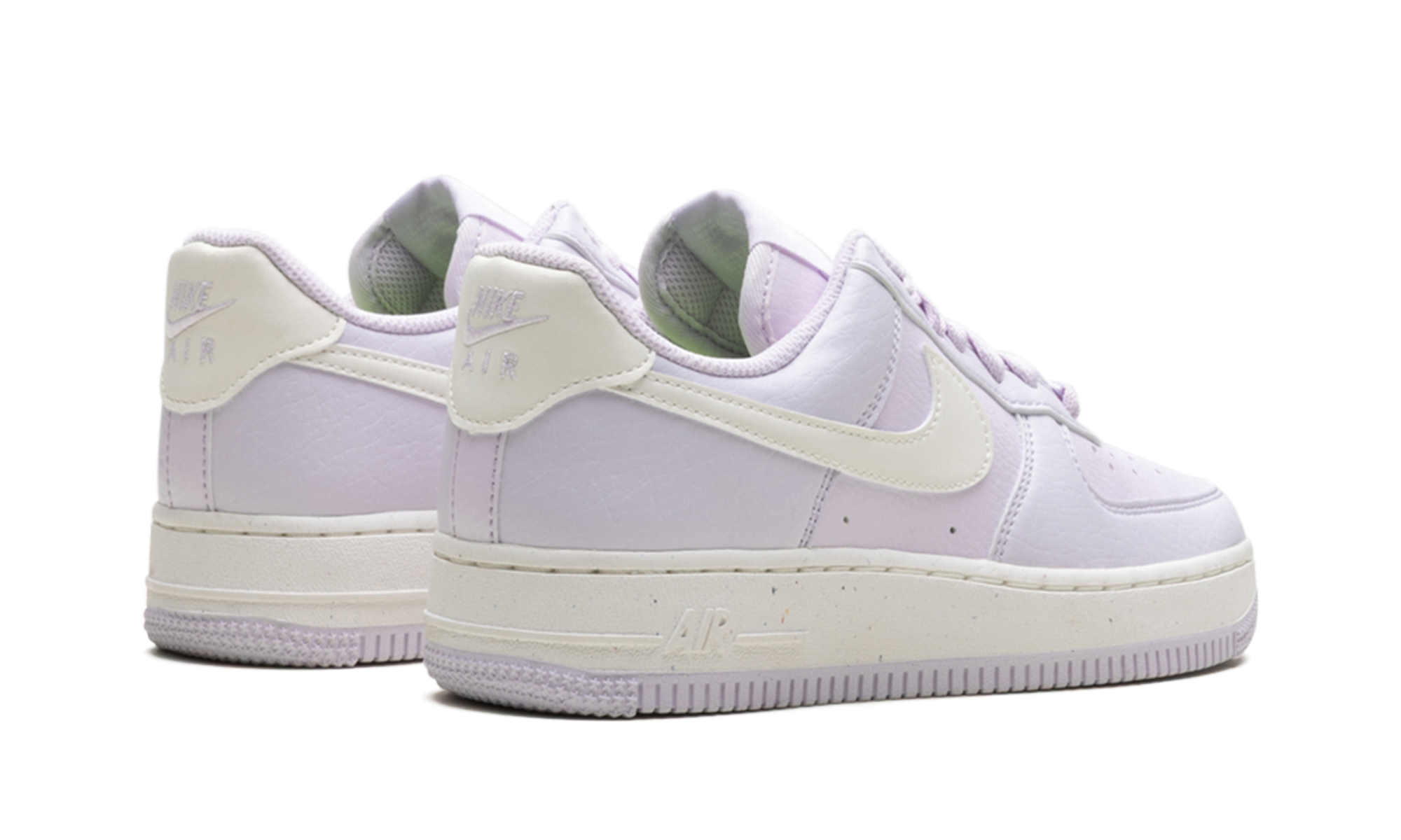 nike air force 1 low 07 se next nature barely grape women s+DV3808-500+diagnol right behind view